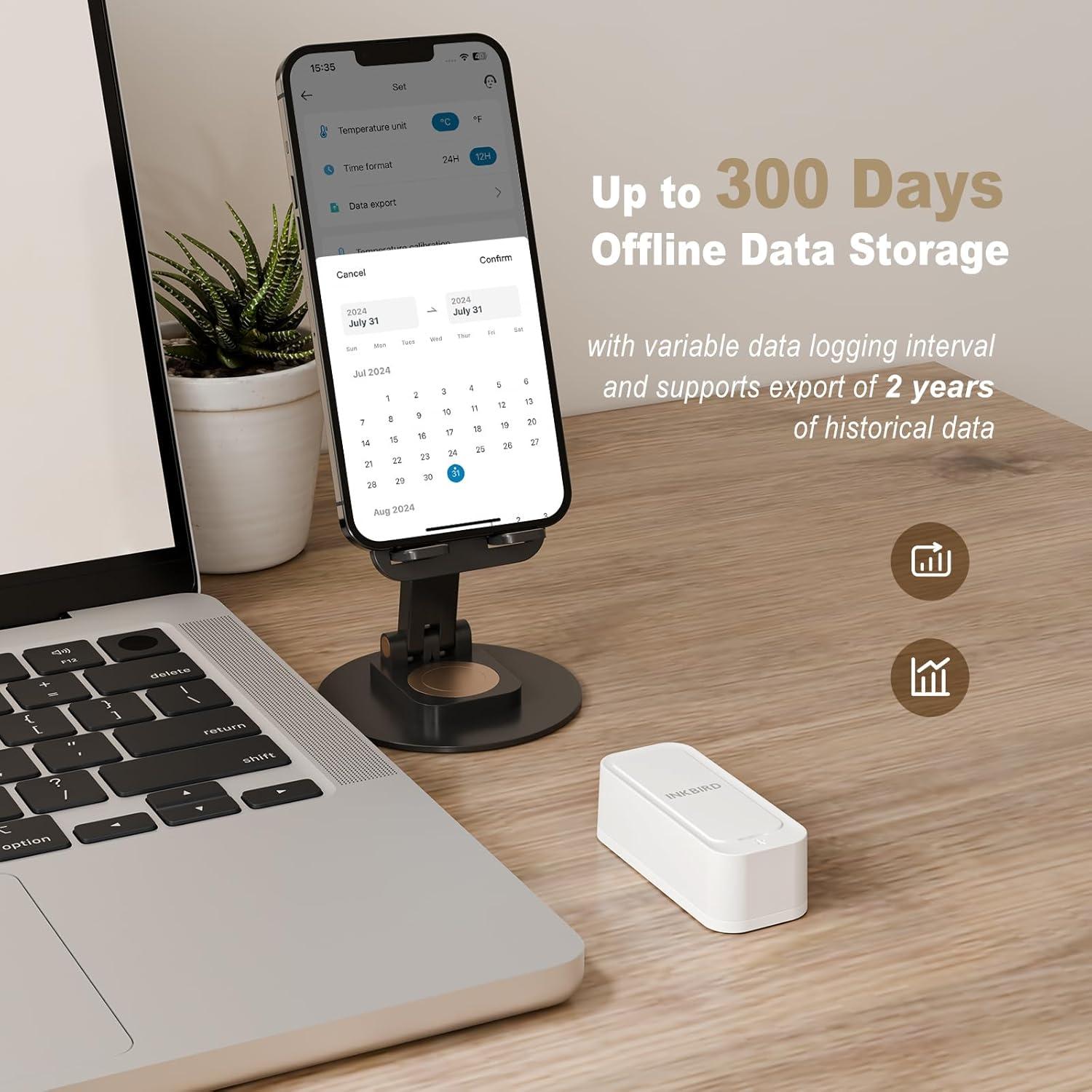 Termómetro Higrómetro Inkbird ITH-11-B Bluetooth IP65 Mini