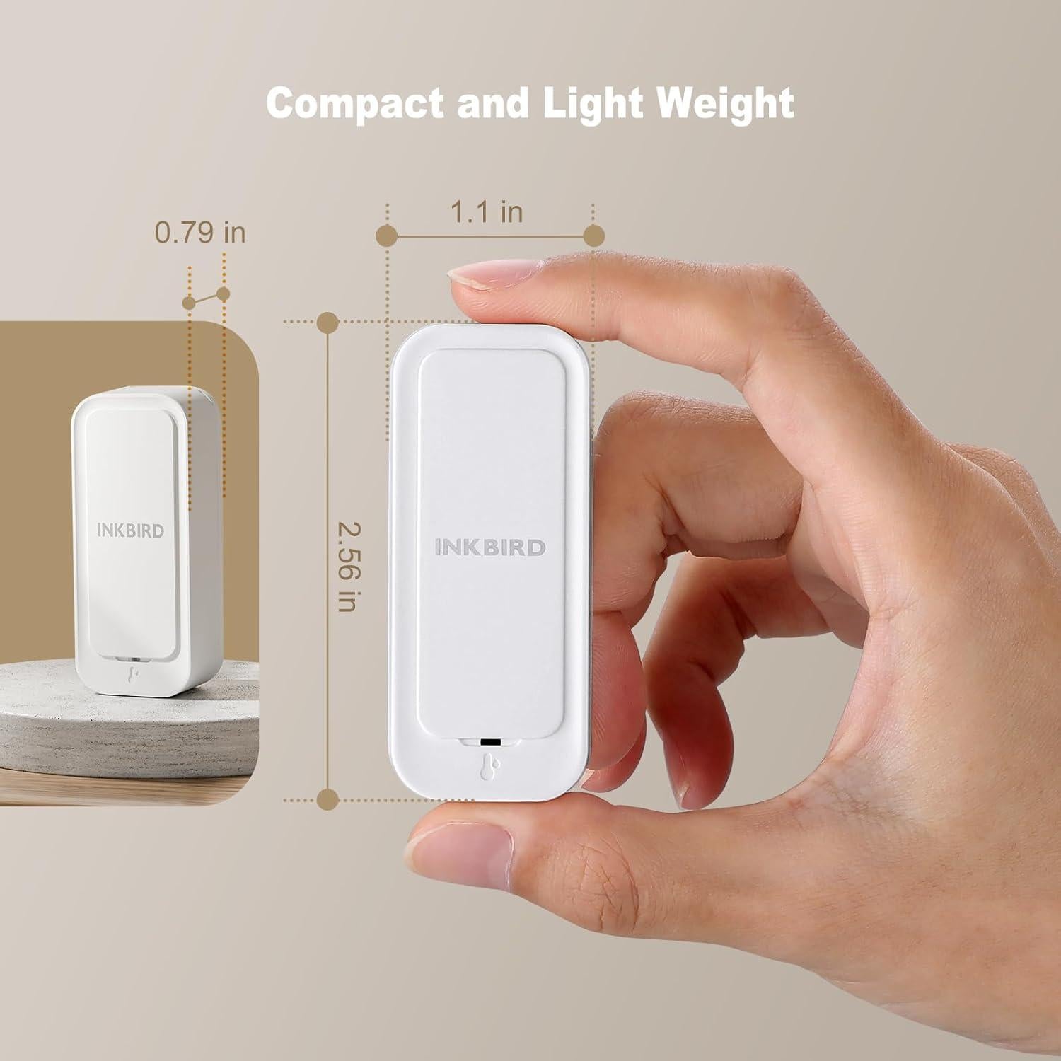 Termómetro Higrómetro Inkbird ITH-11-B Bluetooth IP65 Mini