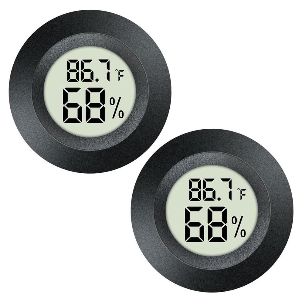 Paquete de 2 Higrómetros Digitales MEGGSI para Interior