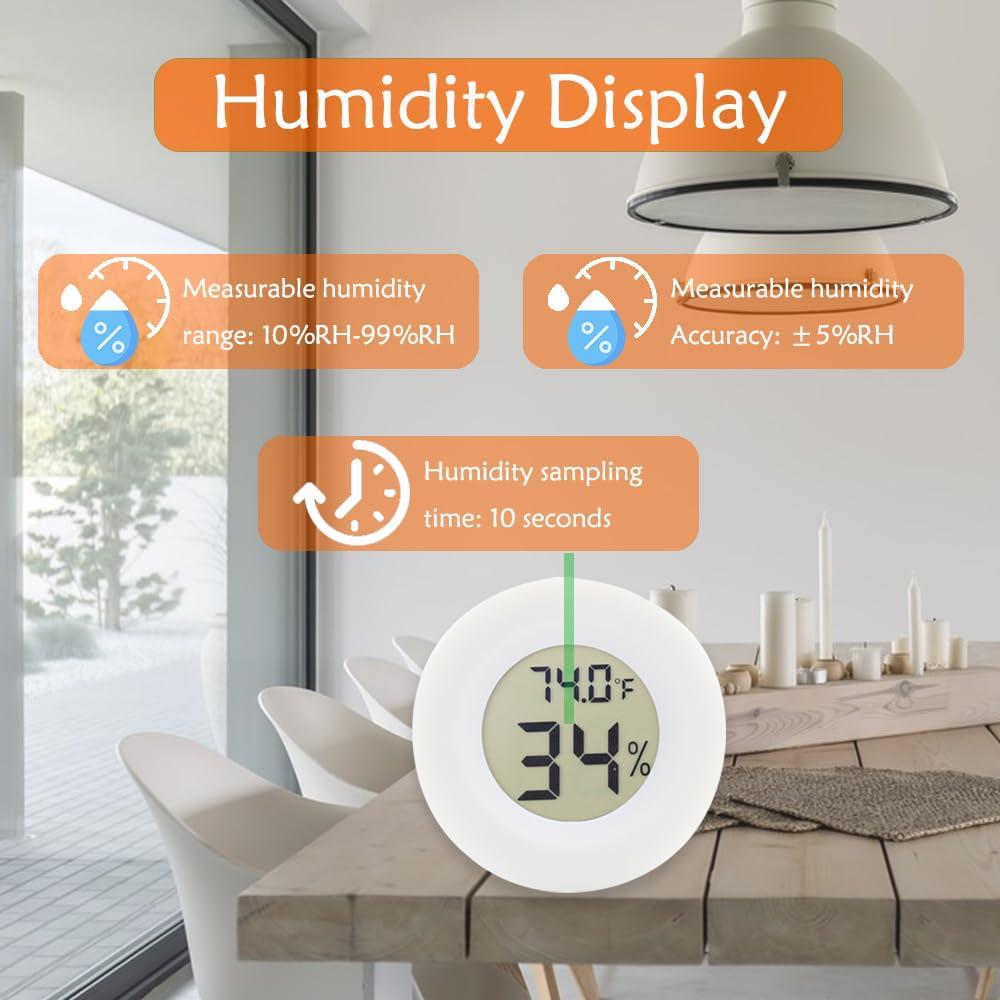 Paquete de 10 termómetros higrómetros digitales Rojuna