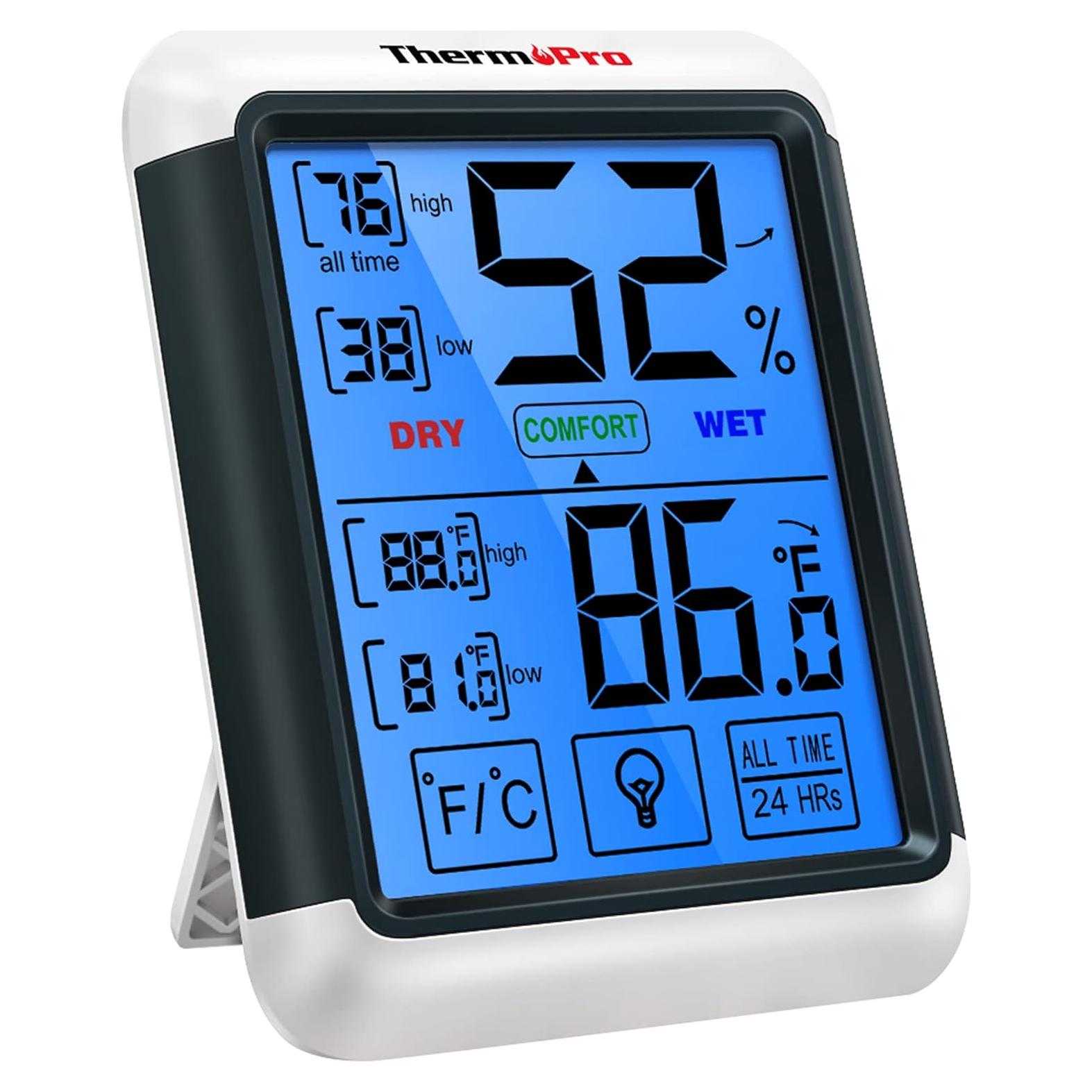 Termómetro Higrómetro Digital ThermoPro TP55 con Pantalla Táctil