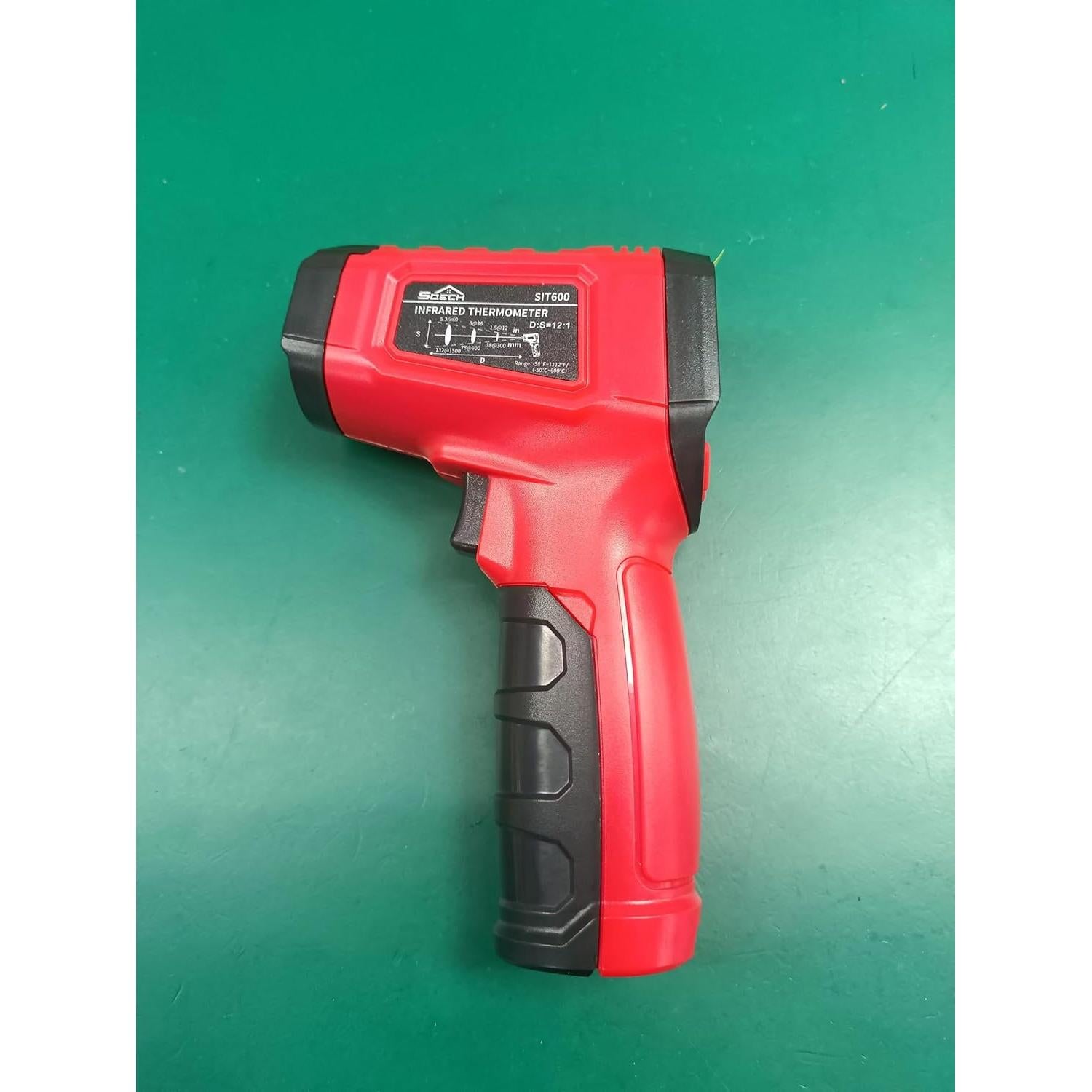 Pistola Termómetro Infrarrojo SQECH SIT600 -50°C a 600°C