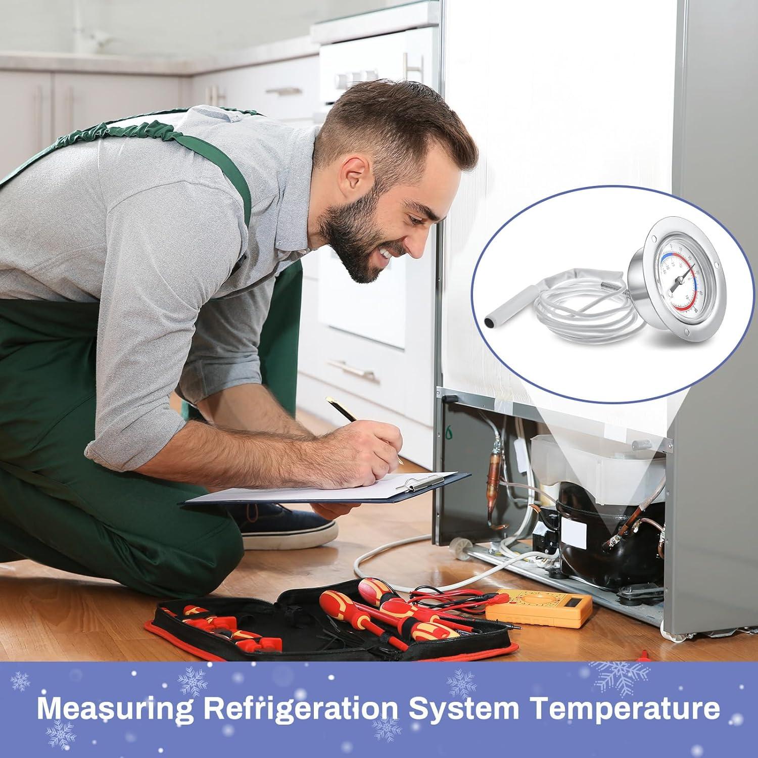 Termómetro de Refrigerador Copkim 2 Pcs -40 a 20 °C Acero Inoxidable