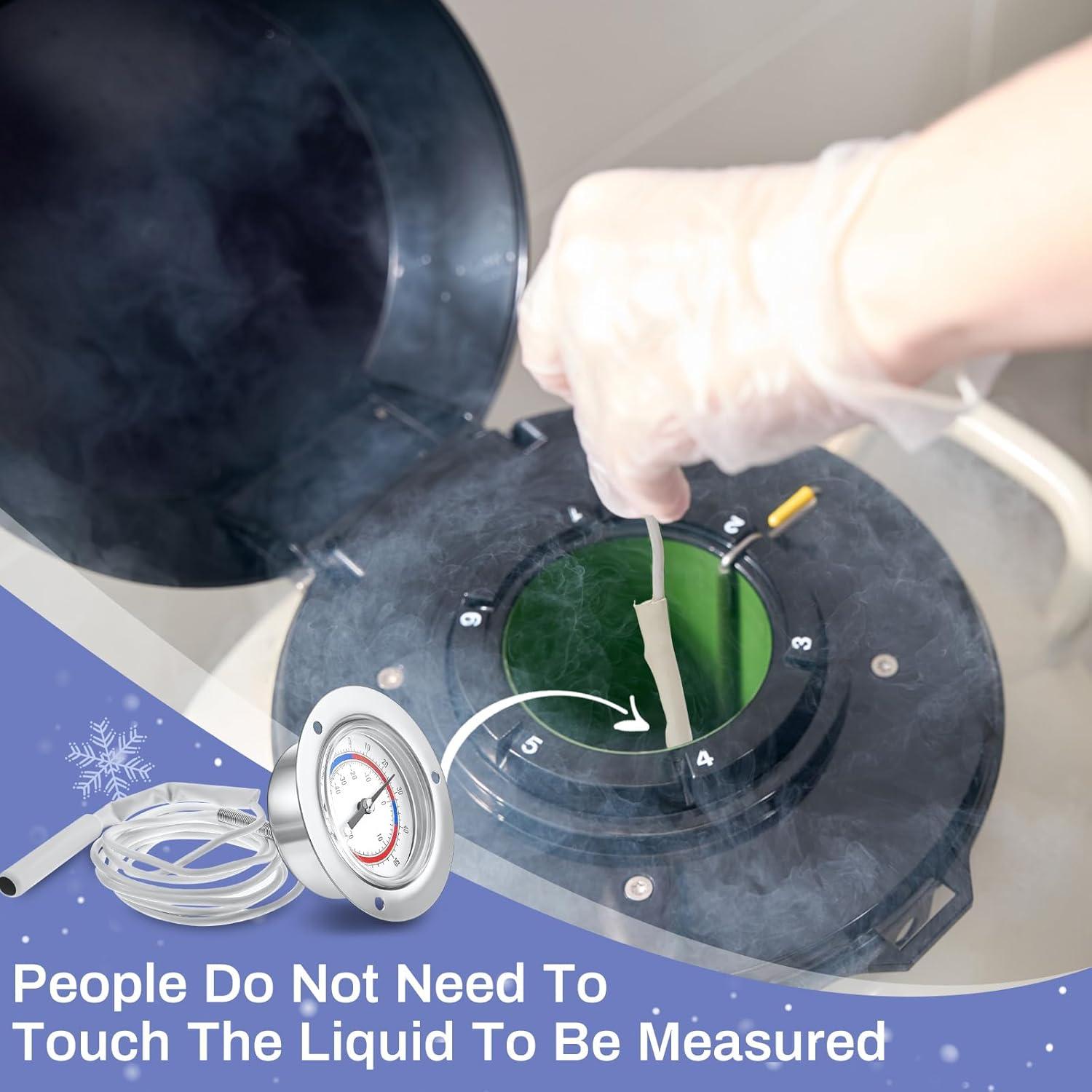 Termómetro de Refrigerador Copkim 2 Pcs -40 a 20 °C Acero Inoxidable