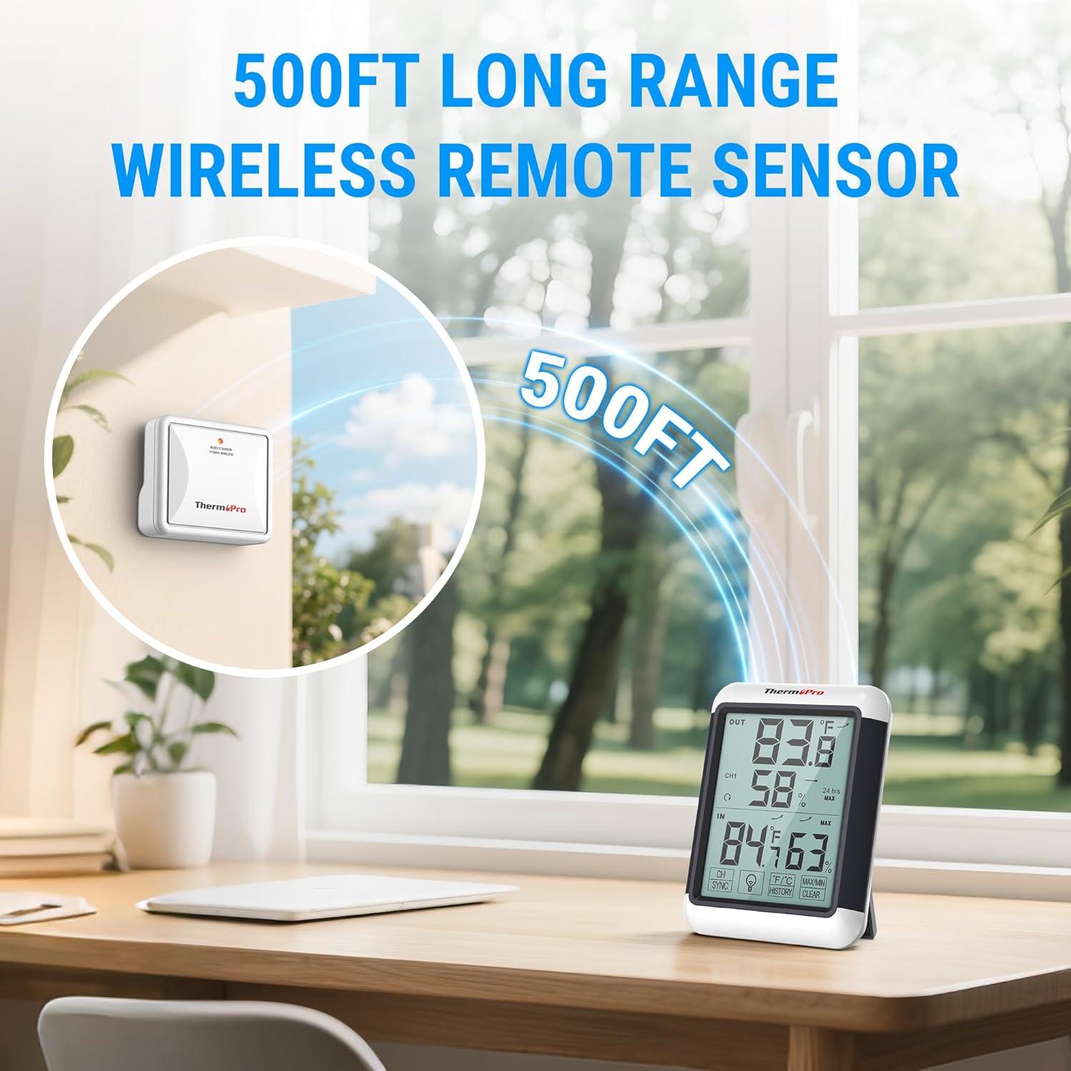 Termómetro Digital Inalámbrico ThermoPro TP65 con Pantalla Táctil