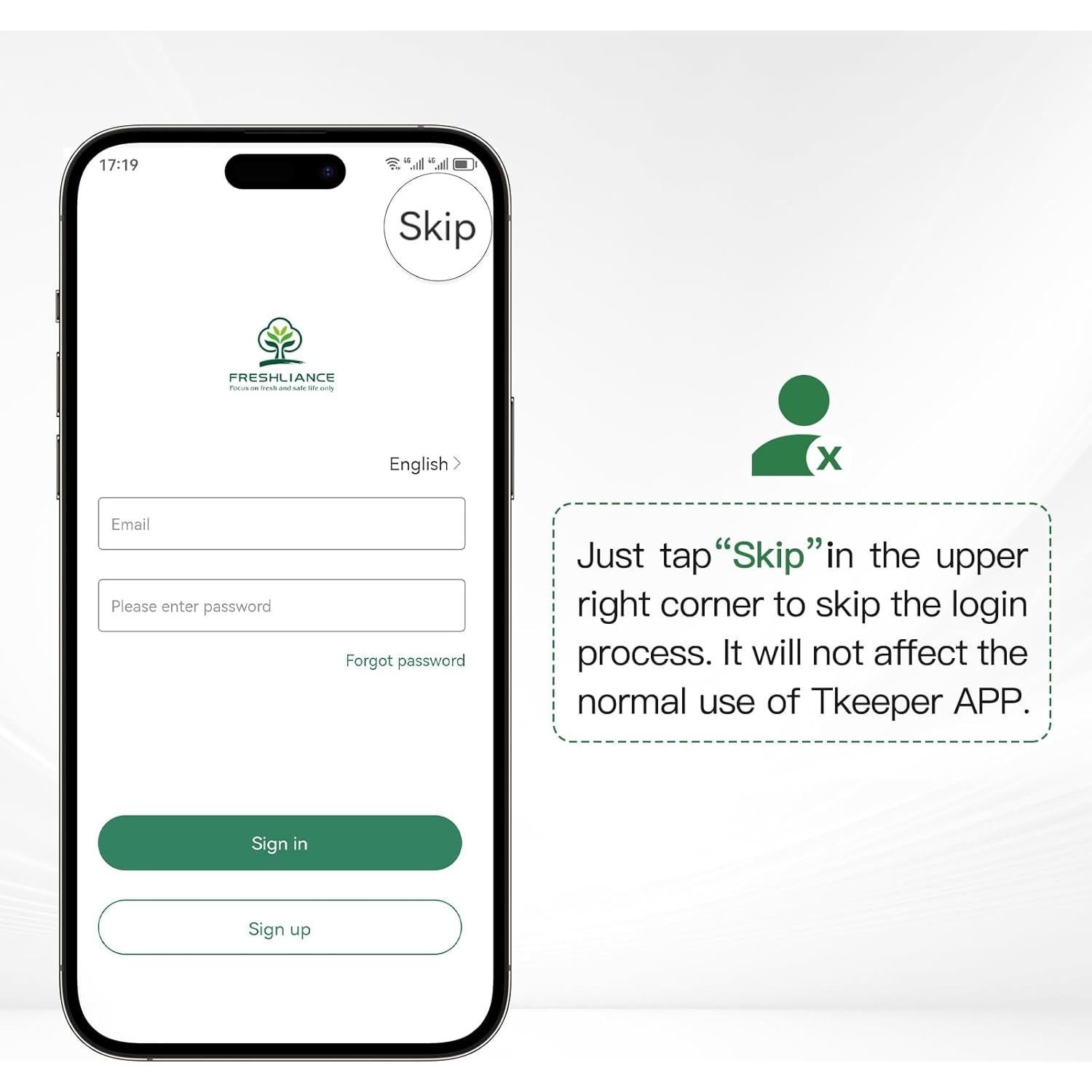 Registrador de Temperatura y Humedad Bluetooth Freshliance BlueTag TH20