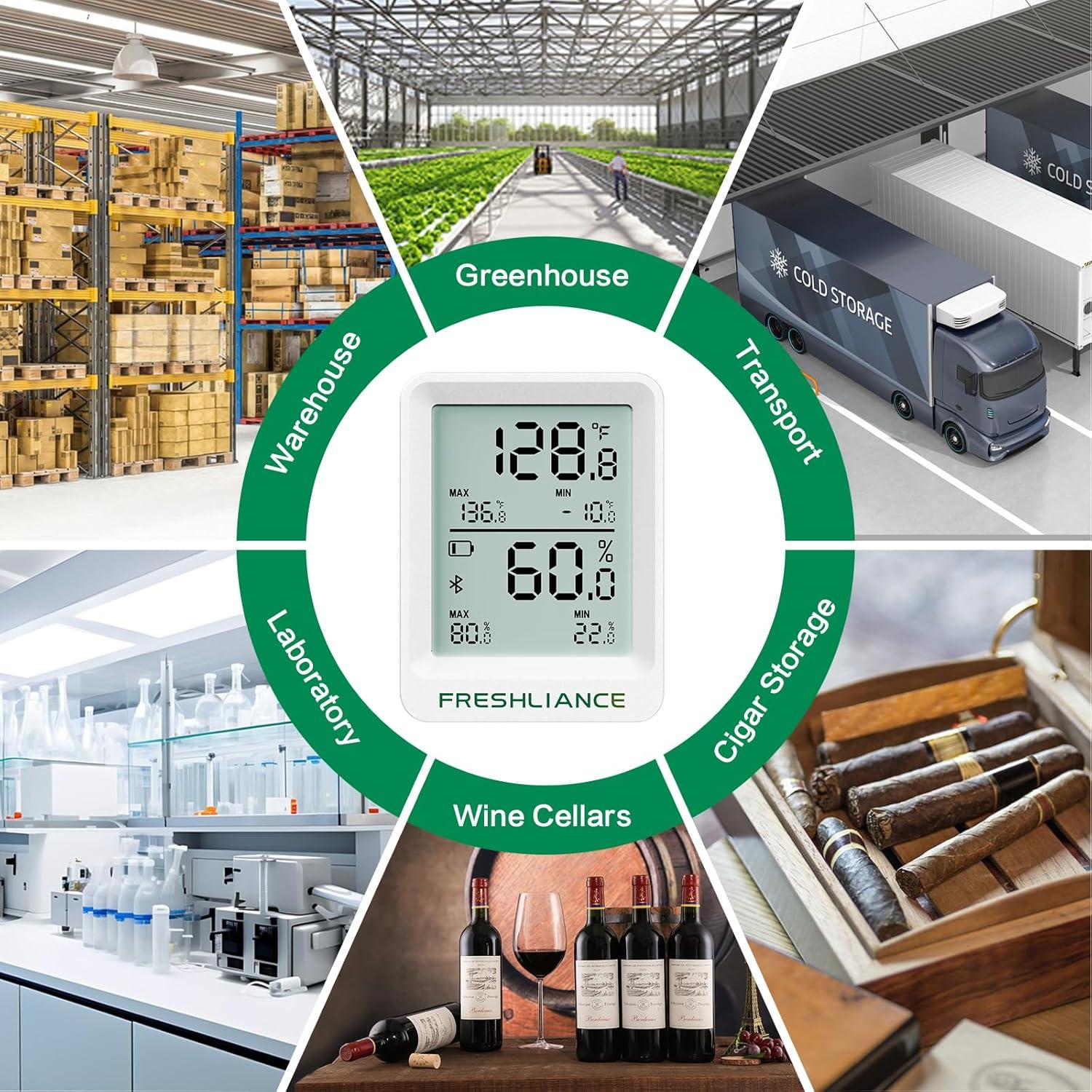 Registrador de Temperatura y Humedad Bluetooth Freshliance BlueTag TH20