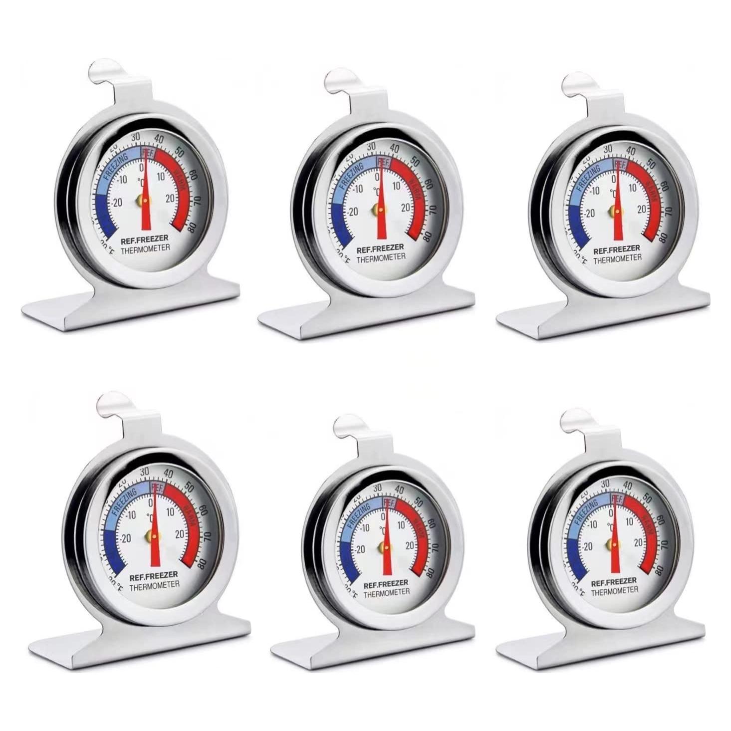 Termómetro de Refrigerador TENBOR Pack de 6 Acero Inoxidable