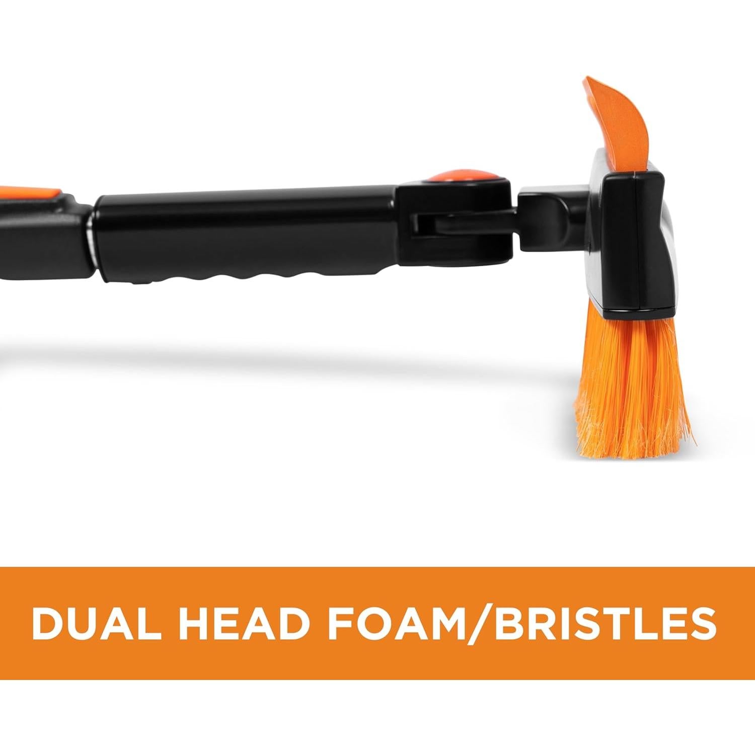 Cepillo de Nieve Extensible 60" BIRDROCK HOME con Raspador de Hielo