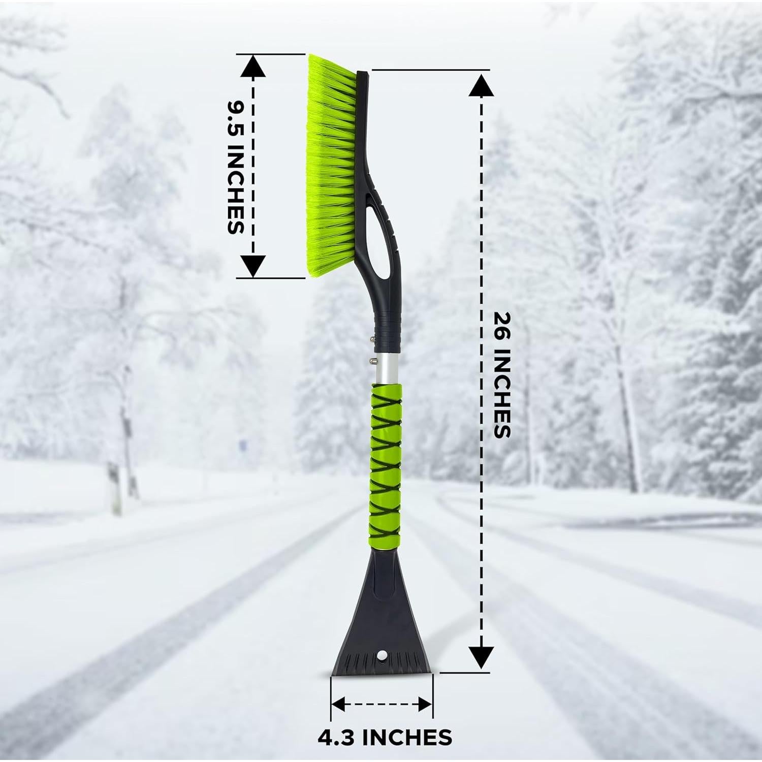 Cepillo de Nieve Autovir 68.58 cm y Raspador de Hielo Verde