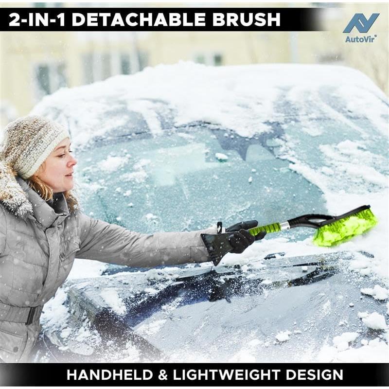 Cepillo de Nieve Autovir 68.58 cm y Raspador de Hielo Verde