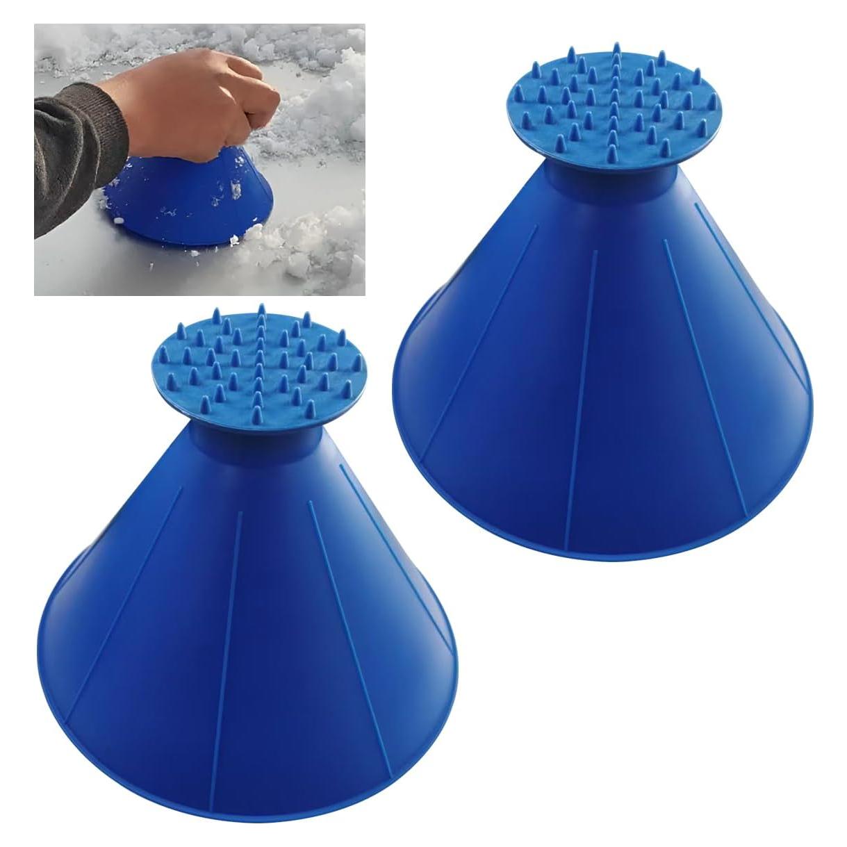 Raspador de Hielo Mágico KITUREK 2 en 1 para Auto Azul