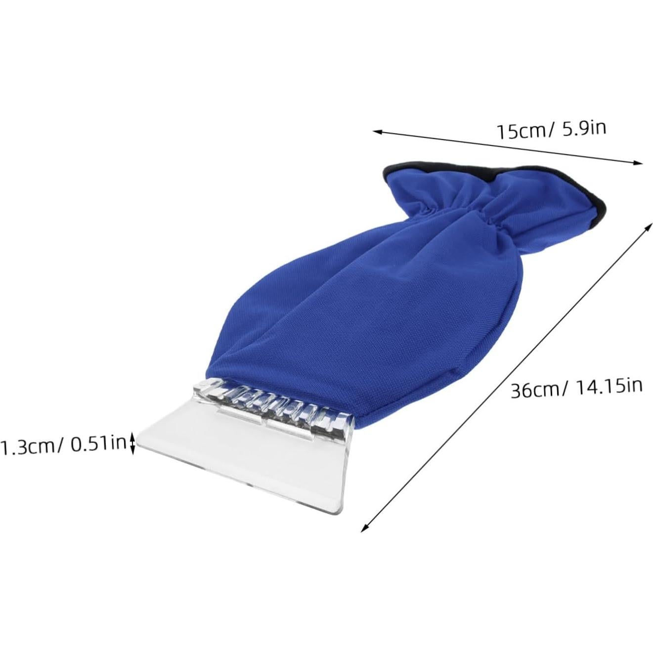 Raspador de Hielo y Cepillo de Nieve Ciieeo con Guante Azul