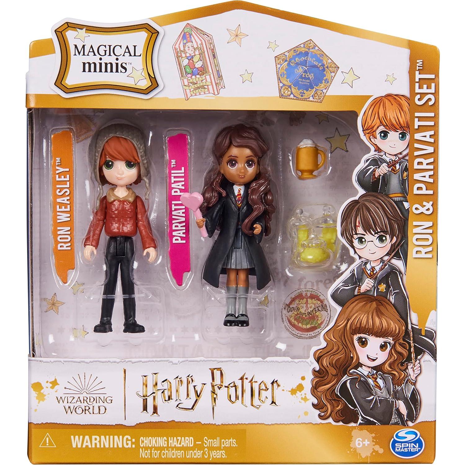 Set de Minis Mágicos Harry Potter Ron y Parvati con Accesorios