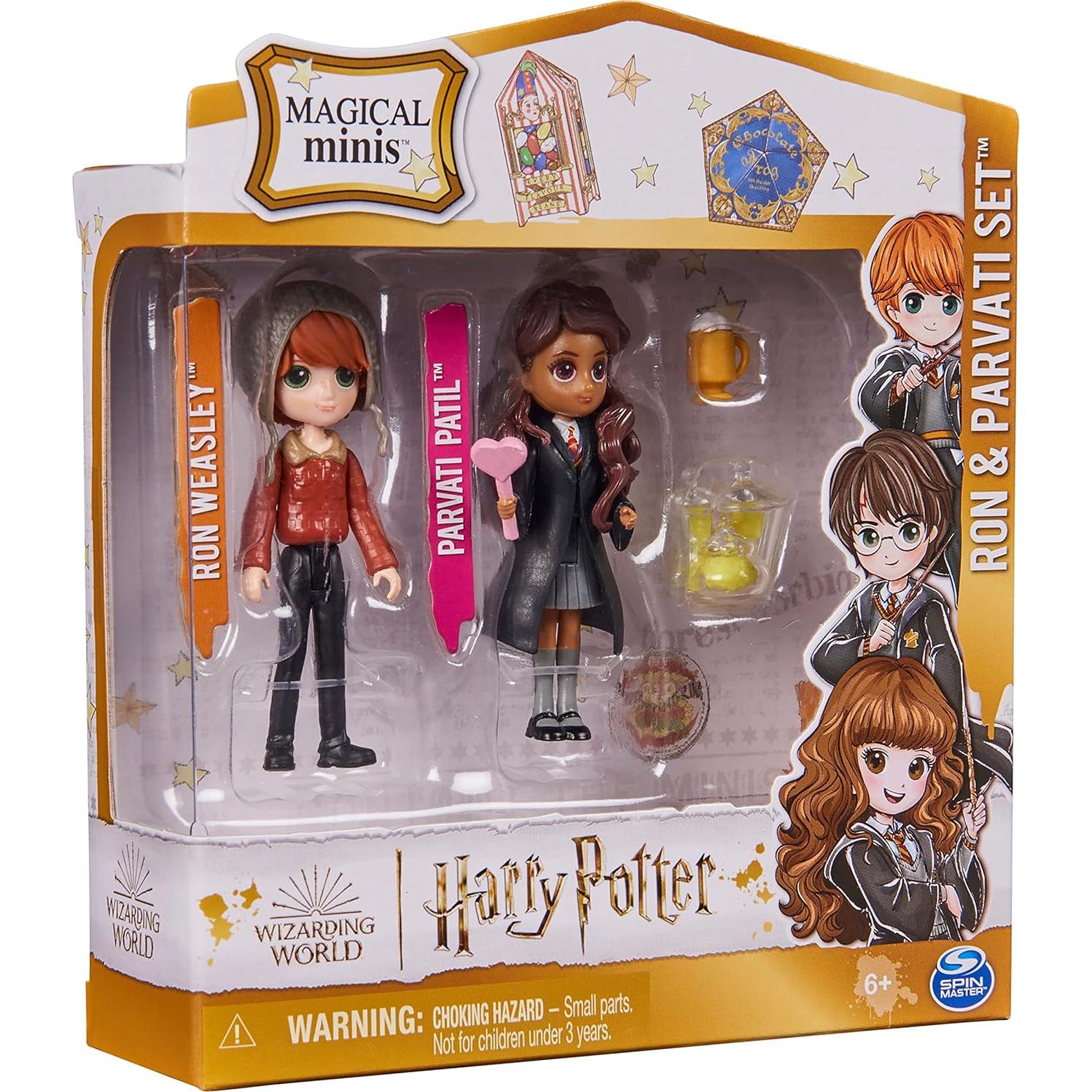 Set de Minis Mágicos Harry Potter Ron y Parvati con Accesorios