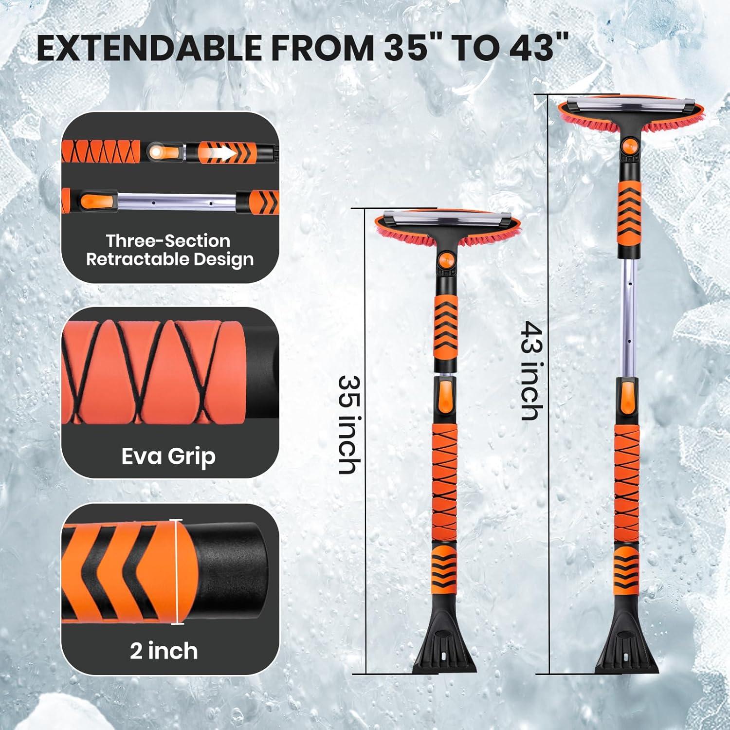 Kit de Cepillo de Nieve y Pala EISENKERN 43" con Raspador