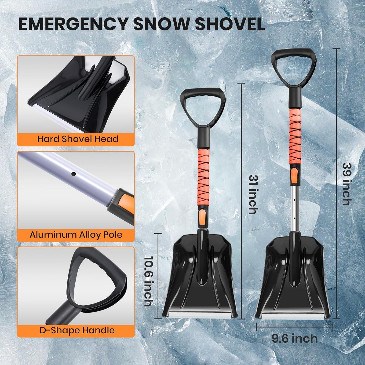 Kit de Cepillo de Nieve y Pala EISENKERN 43" con Raspador