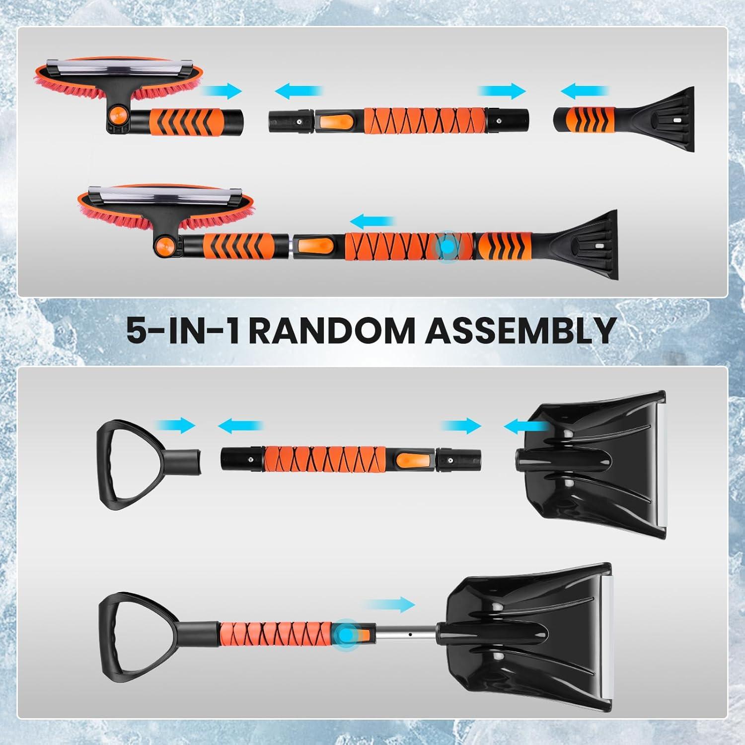 Kit de Cepillo de Nieve y Pala EISENKERN 43" con Raspador