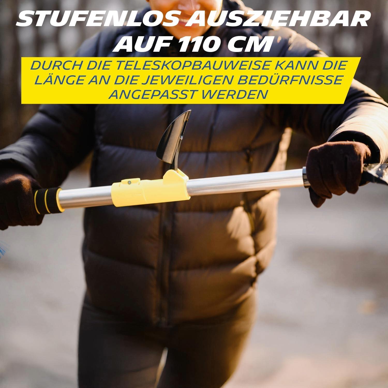 Raspador de Hielo Telescópico MICHELIN 2-en-1 con Cepillo