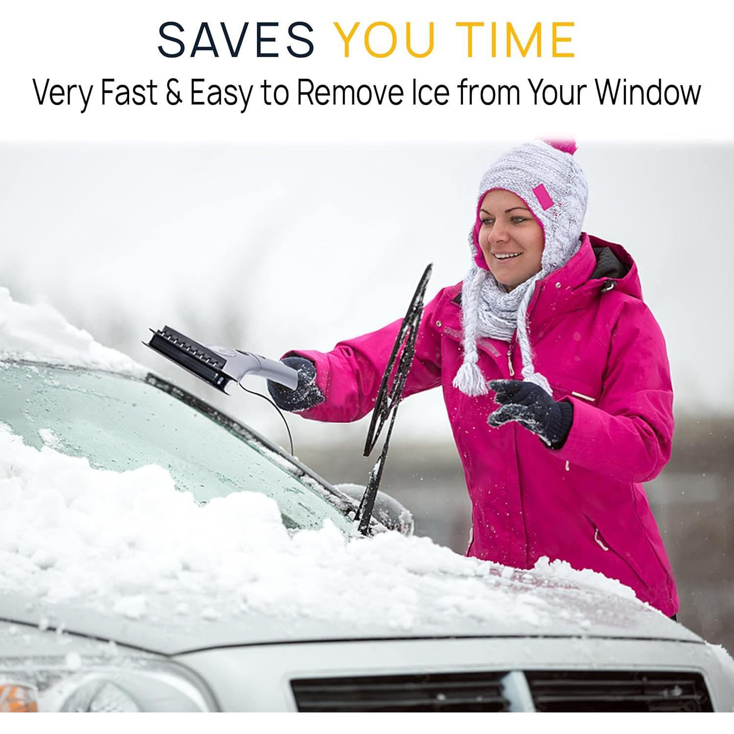 Raspador de Hielo Eléctrico VaygWay 12V con Luz LED y Cable 4.8m