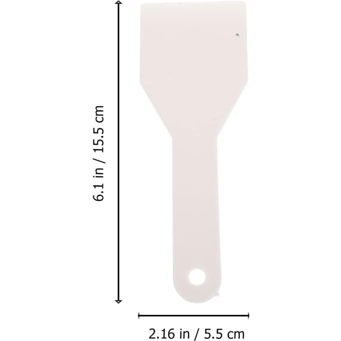 Mobestech Deicing Shovel Refrigerator Ice Shovel Ice Scraper Snow Remover Plastic Ice Scraper for Freezer Ice Remover Scoop Cleaning Freezer Frost Shovel for Home (White) Refrigerator Ice Scraper