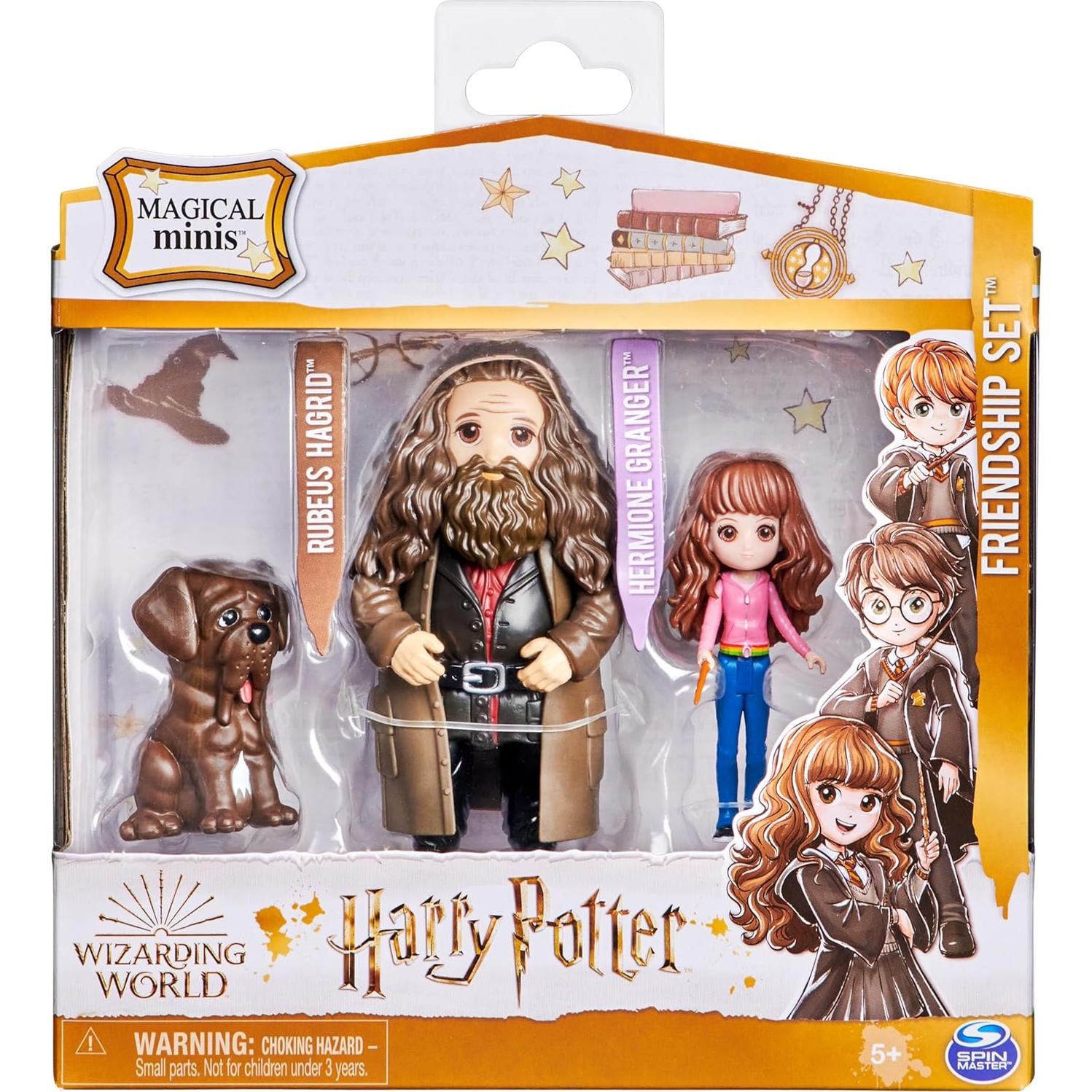 Set de Amistad Harry Potter Hermione y Hagrid con Fang