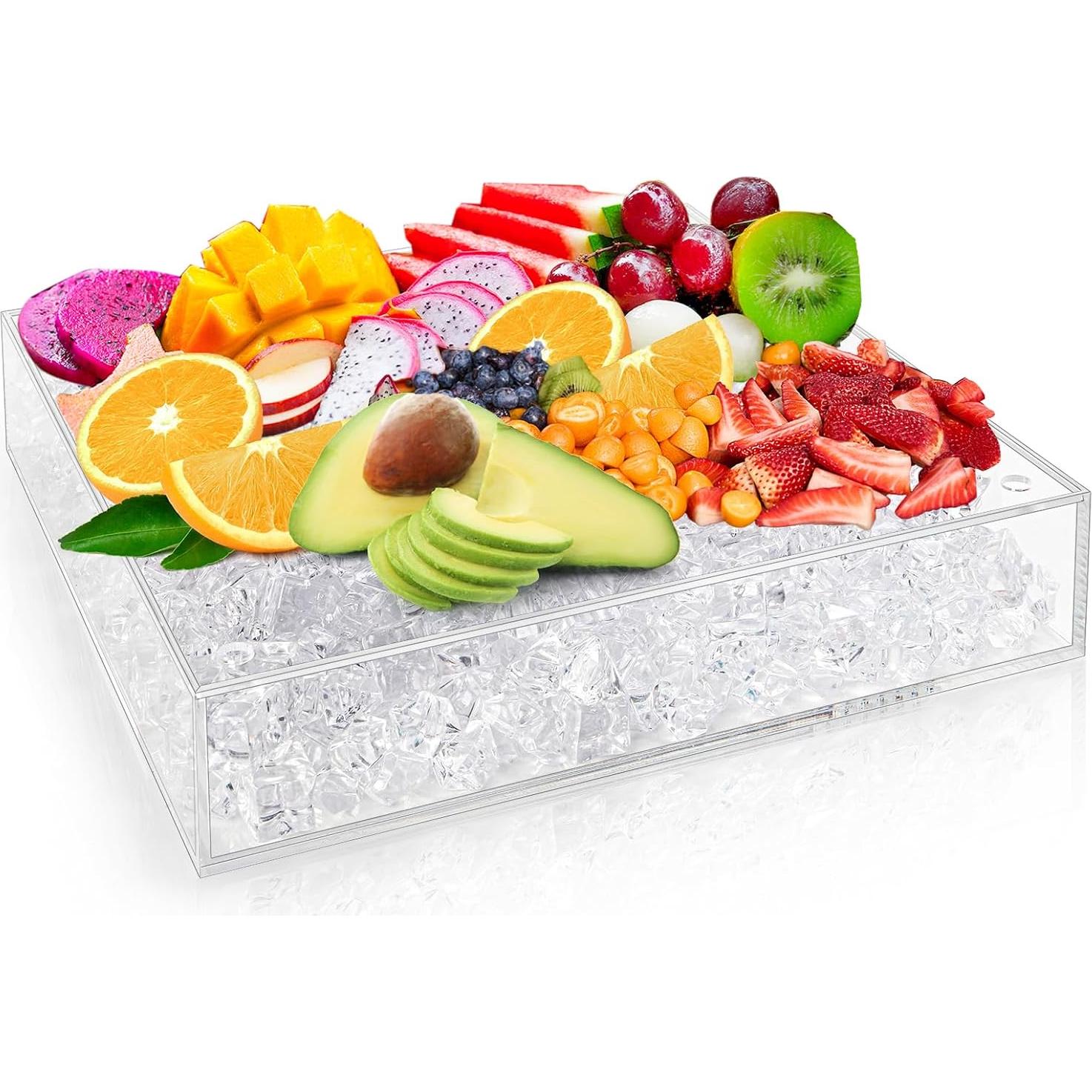 Bandeja Enfriada ZENFUN 30x30 cm para Frutas y Aperitivos