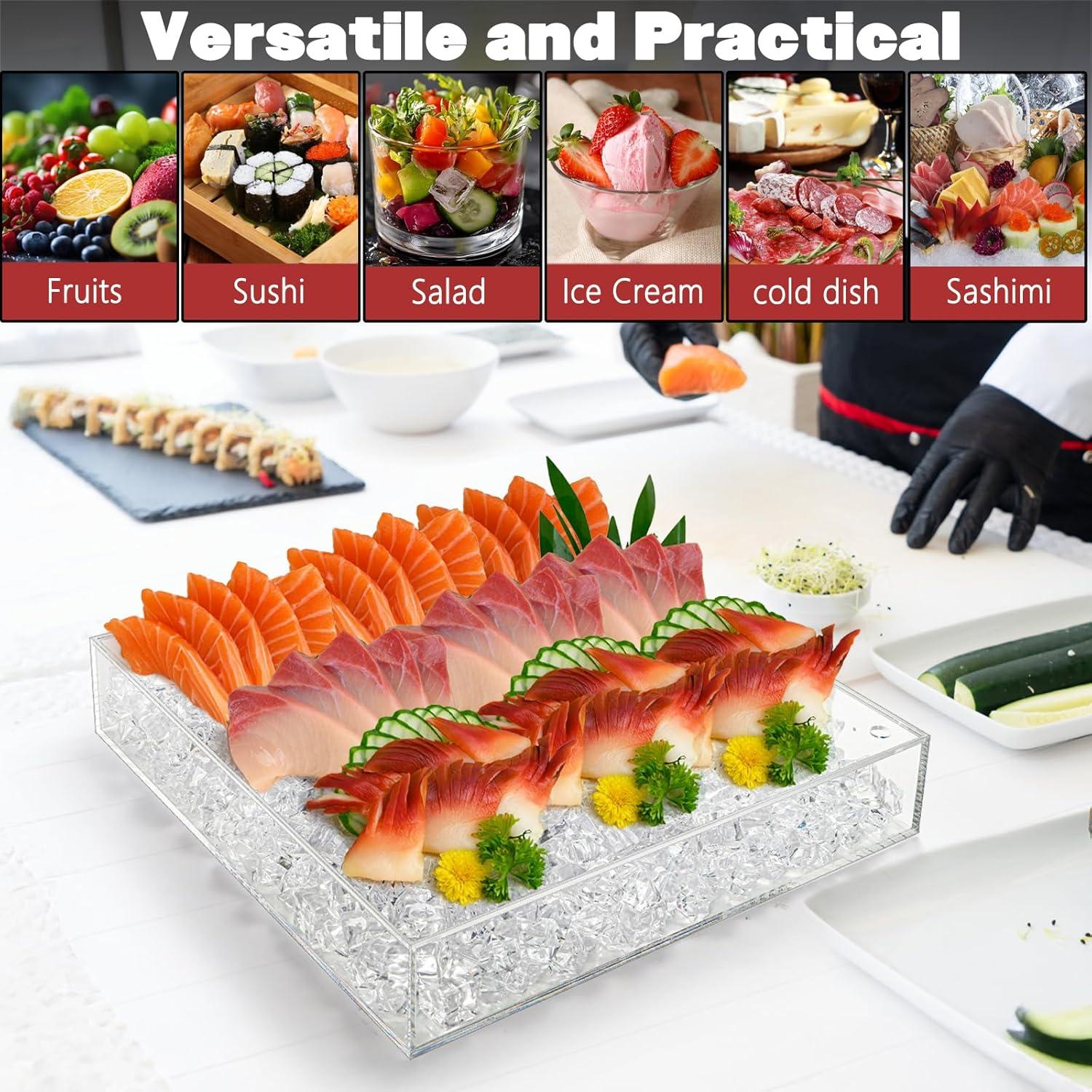 Bandeja Enfriada ZENFUN 30x30 cm para Frutas y Aperitivos