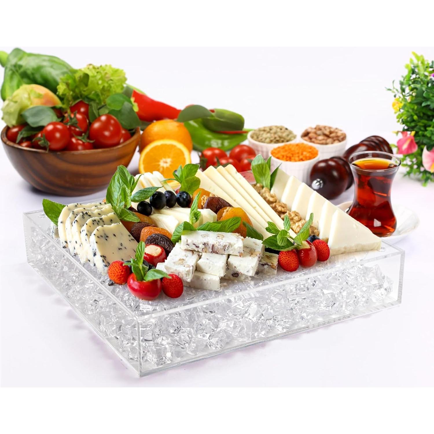 Bandeja Enfriada ZENFUN 30x30 cm para Frutas y Aperitivos