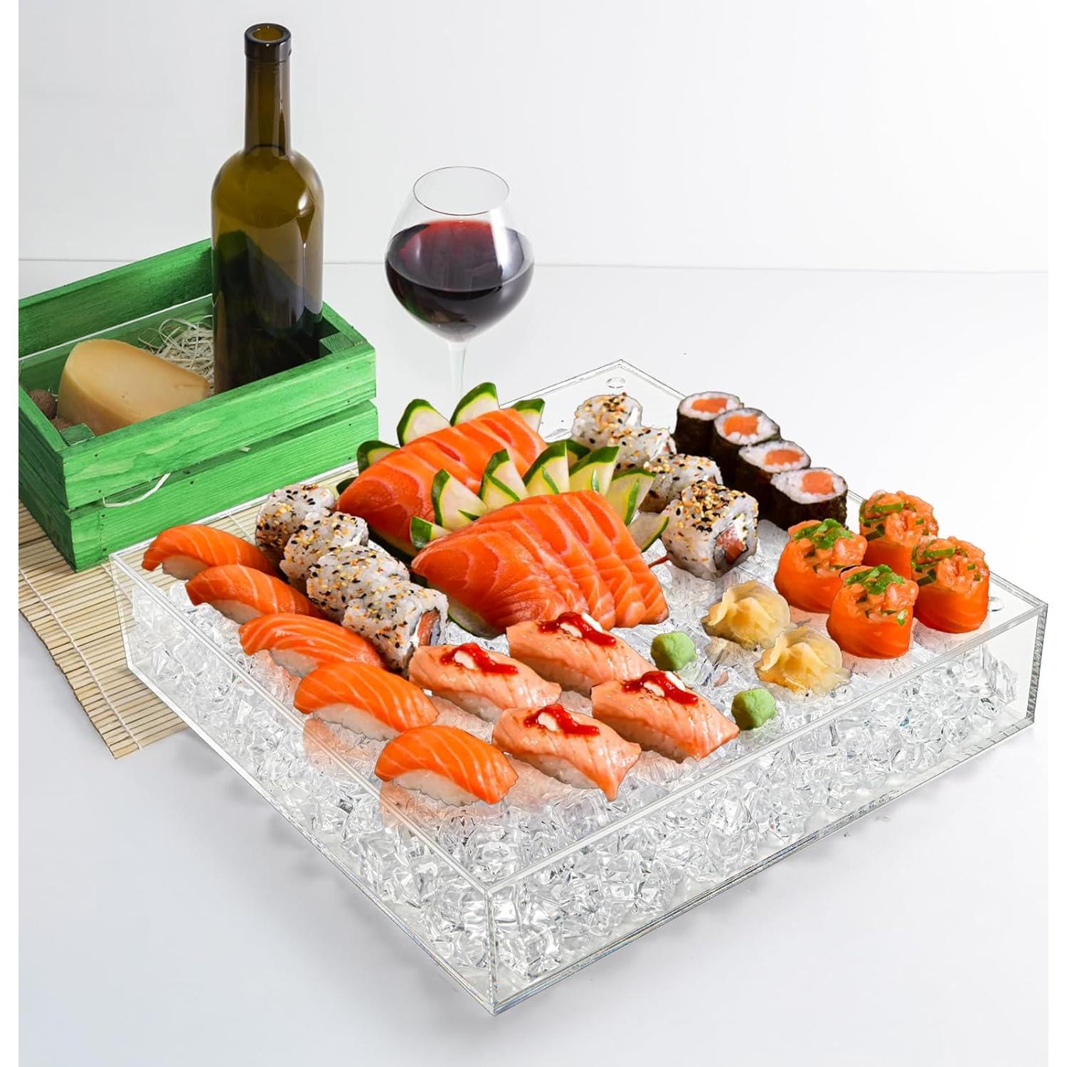 Bandeja Enfriada ZENFUN 30x30 cm para Frutas y Aperitivos