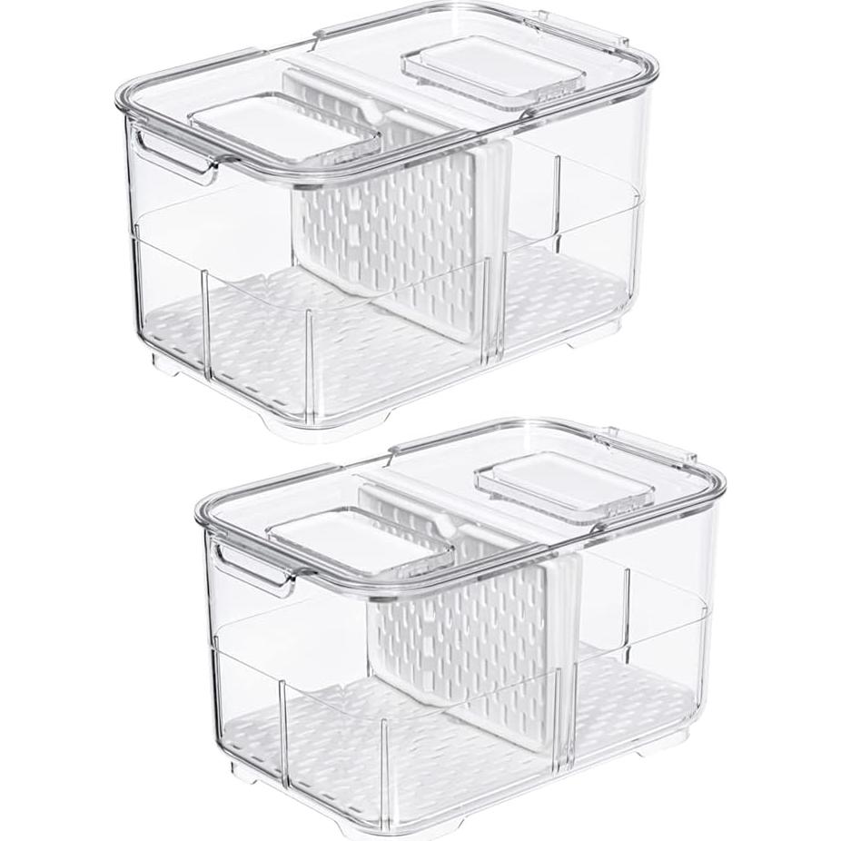Contenedor Organizador de Alimentos 2800ml - Juego de 2