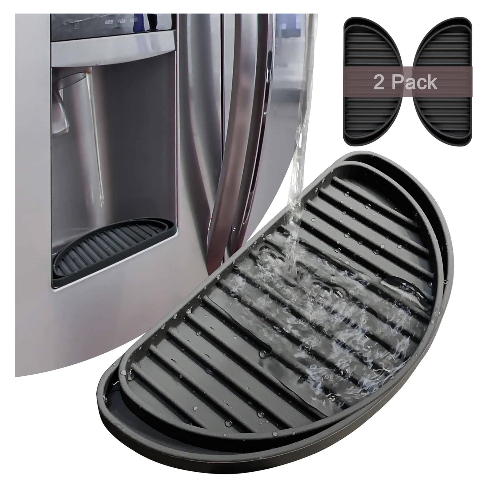 Bandeja de Goteo para Refrigerador KindGa 2 Piezas Negro