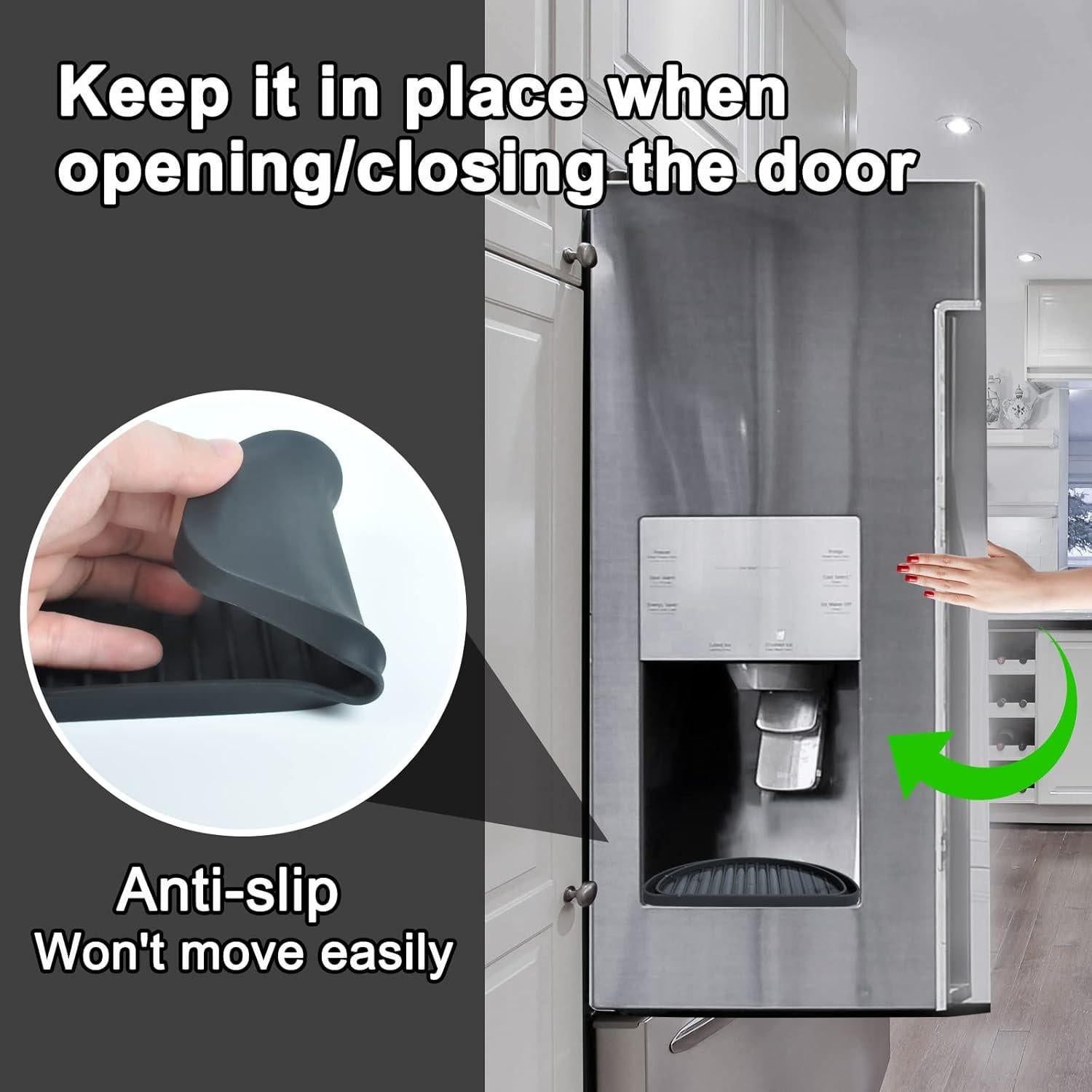 Bandeja de Goteo para Refrigerador KindGa 2 Piezas Negro