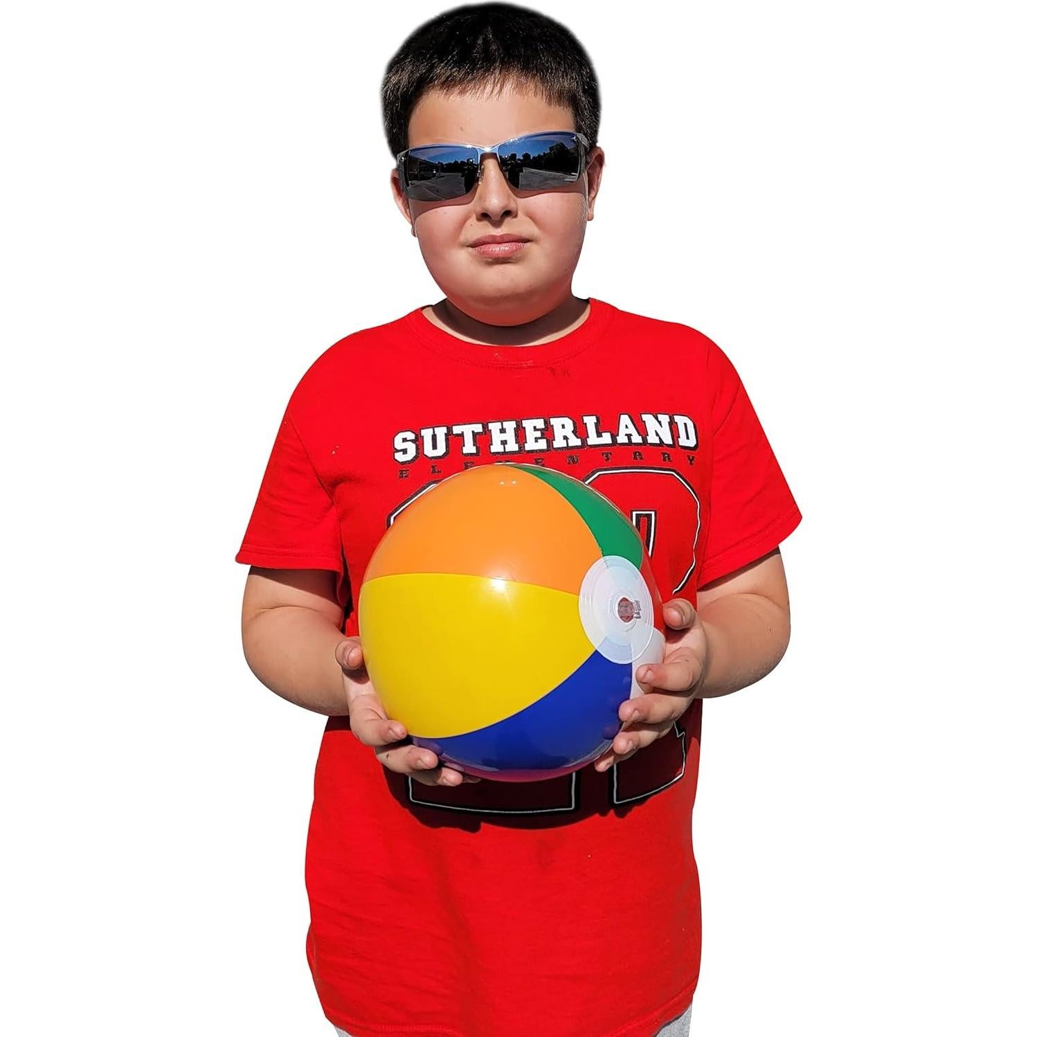 Pelotas de Playa Zugar Land Arcoíris 20 cm Suaves y Ligeras