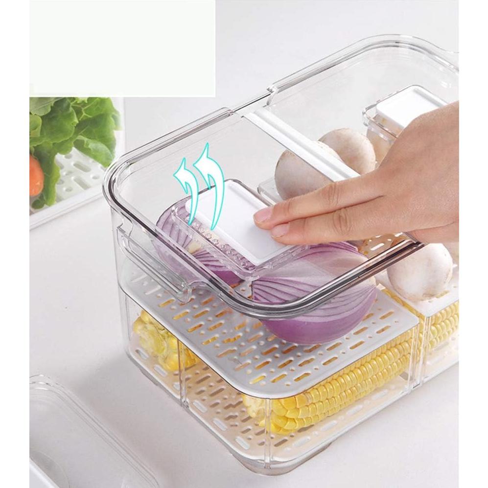 Contenedor de Almacenamiento SANNO 5700ml Apilable para Refrigerador