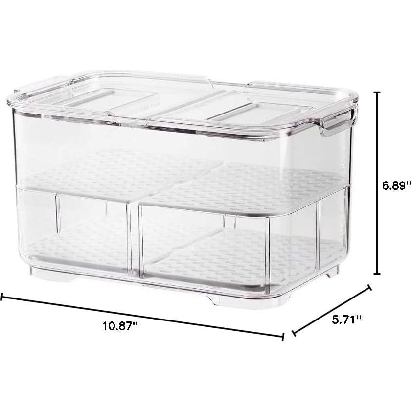 Contenedor de Almacenamiento SANNO 5700ml Apilable para Refrigerador