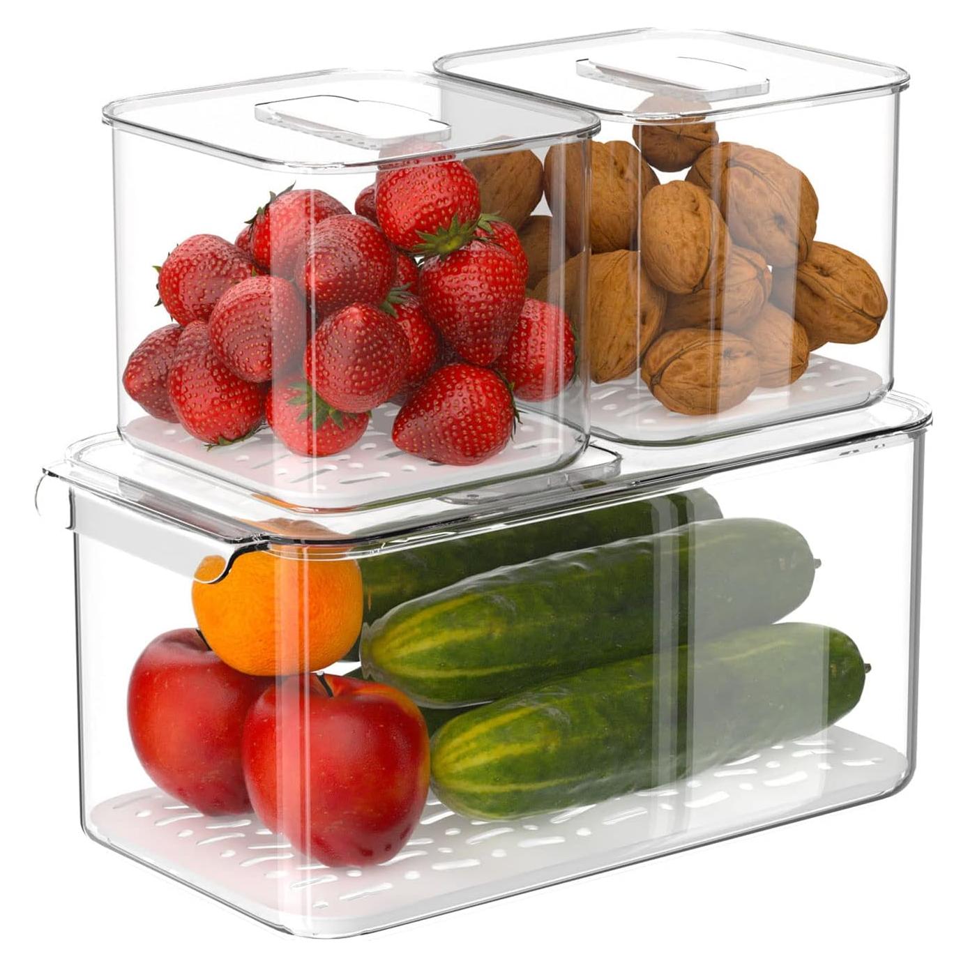 Contenedores de Alimentos GEDLIRE 3 Piezas Apilables 5700ml