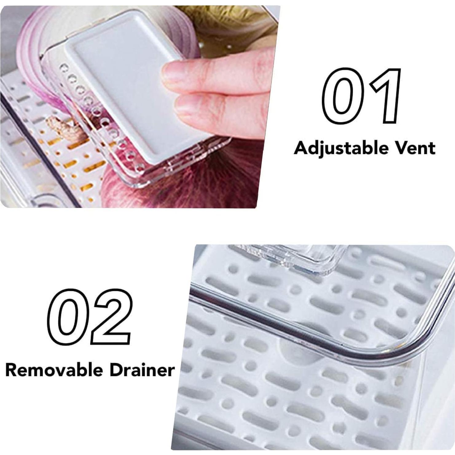 Contenedores de Alimentos GEDLIRE 3 Piezas Apilables 5700ml