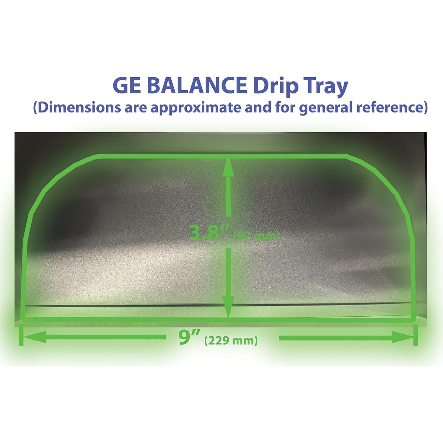 Bandeja de goteo para refrigerador GE Pacific Shamrock 22.9x9.7cm