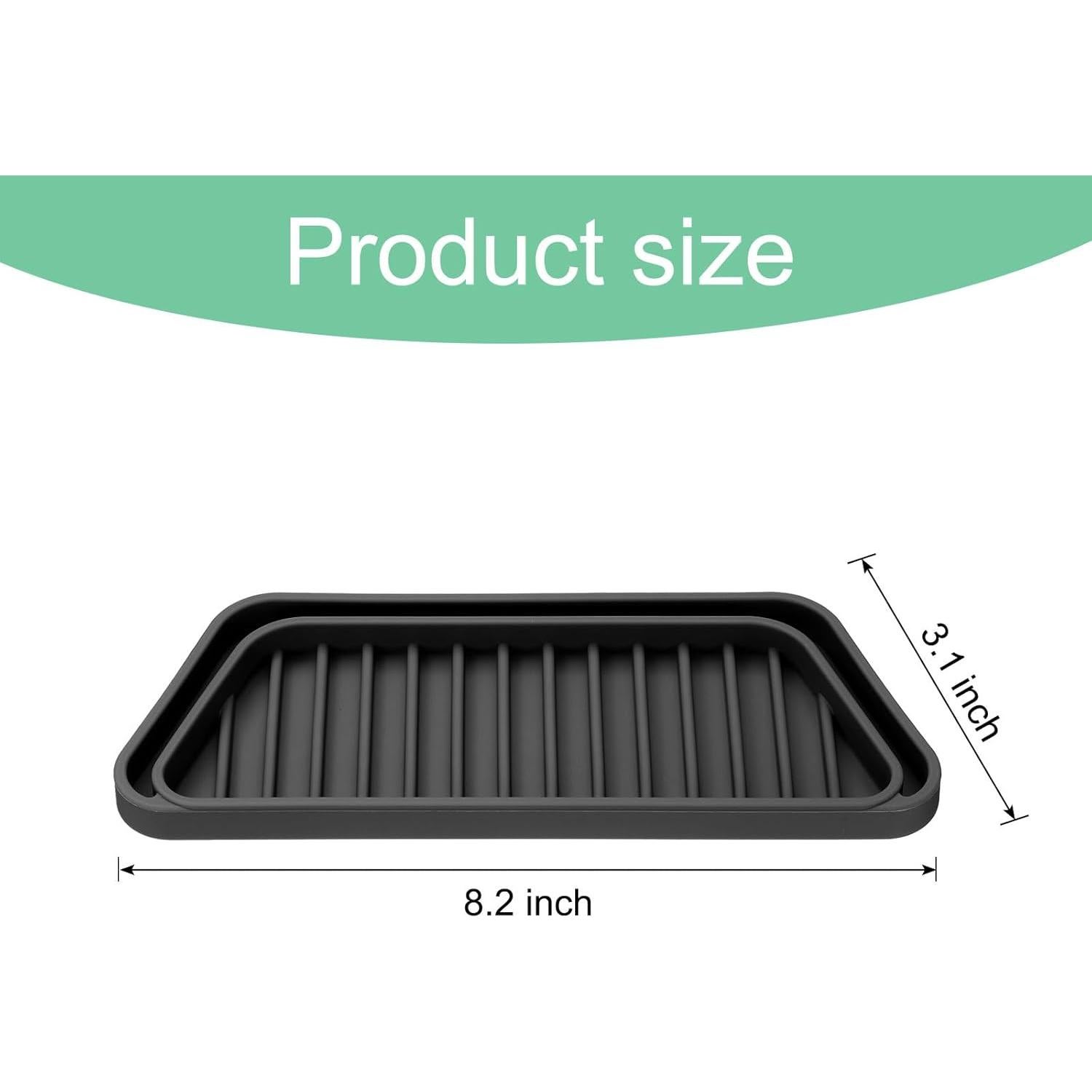 Bandeja de Goteo de Silicona uxcell para Refrigerador 20.8x9.9cm