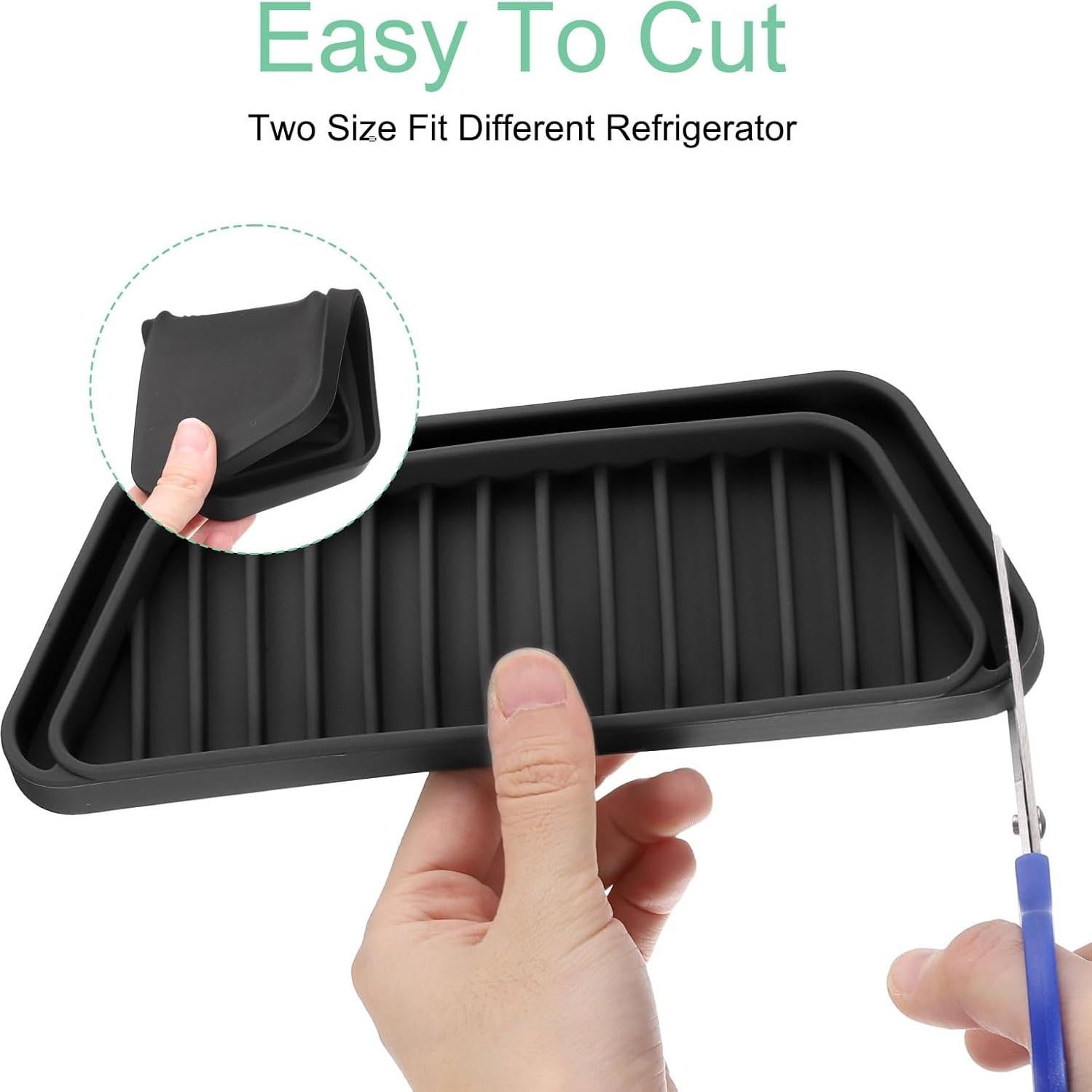 Bandeja de Goteo de Silicona uxcell para Refrigerador 20.8x9.9cm