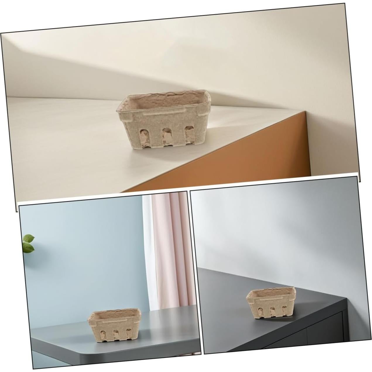 Cestas de Fibra de Pulpa BESTOYARD 15Pcs para Frutas 10x10cm