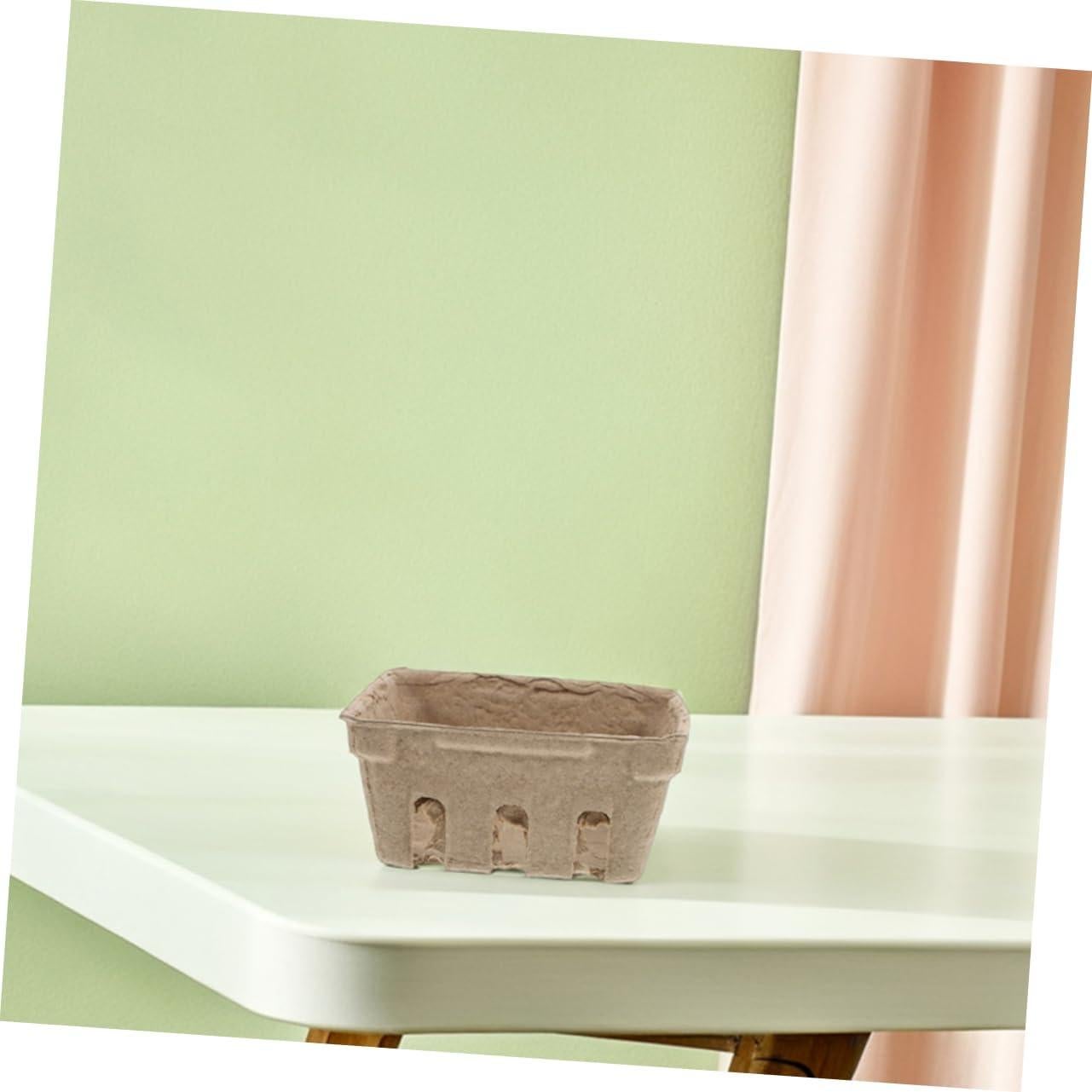 Cestas de Fibra de Pulpa BESTOYARD 15Pcs para Frutas 10x10cm