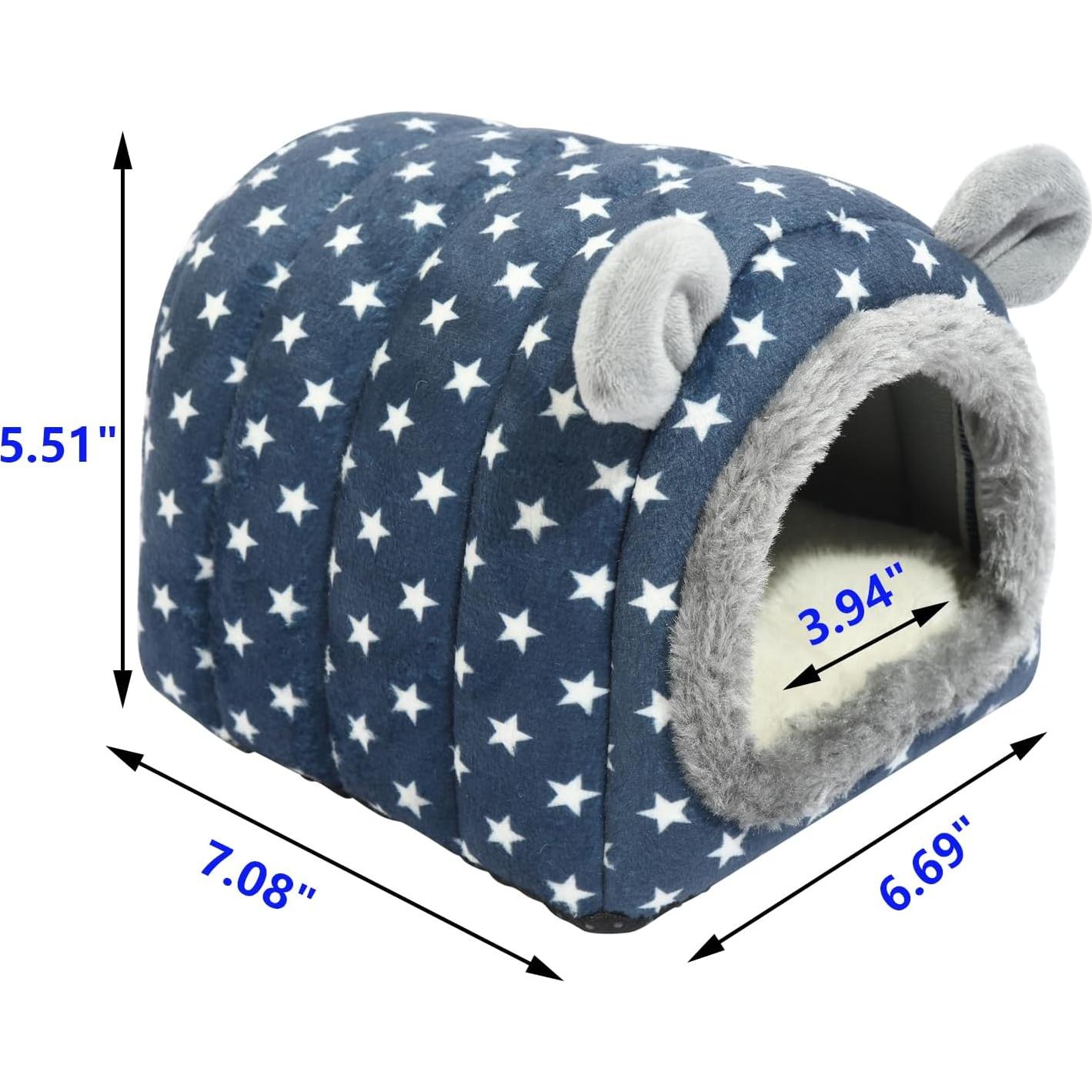 Cueva Nido Escondite para Erizos YUANST - 18x17x14 cm Azul