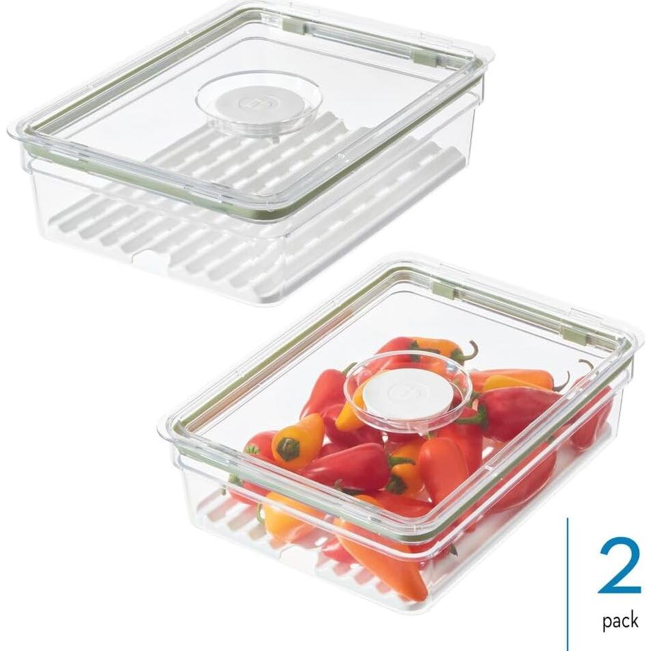 Contenedor Hermético para Frutas y Verduras iDesign - Juego de 2