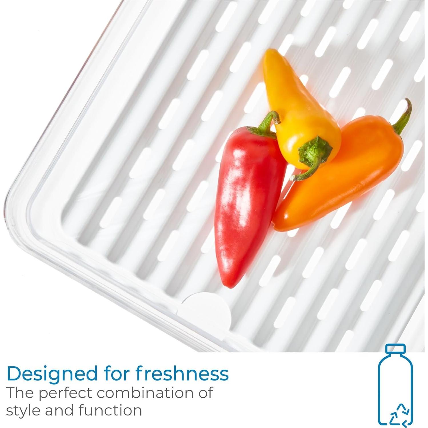 Contenedor Hermético para Frutas y Verduras iDesign - Juego de 2