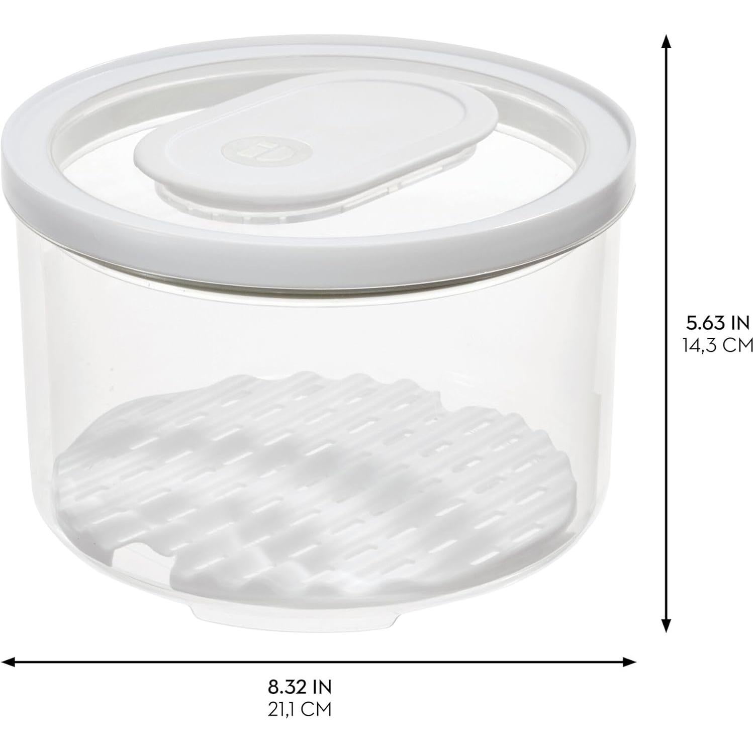 Contenedor Redondo iDesign para Frutas y Verduras - Set de 4