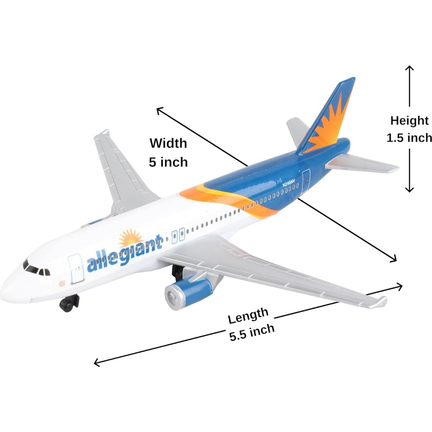 Avián de Juguete Daron Allegiant Air 14.61 cm Metal y Plástico