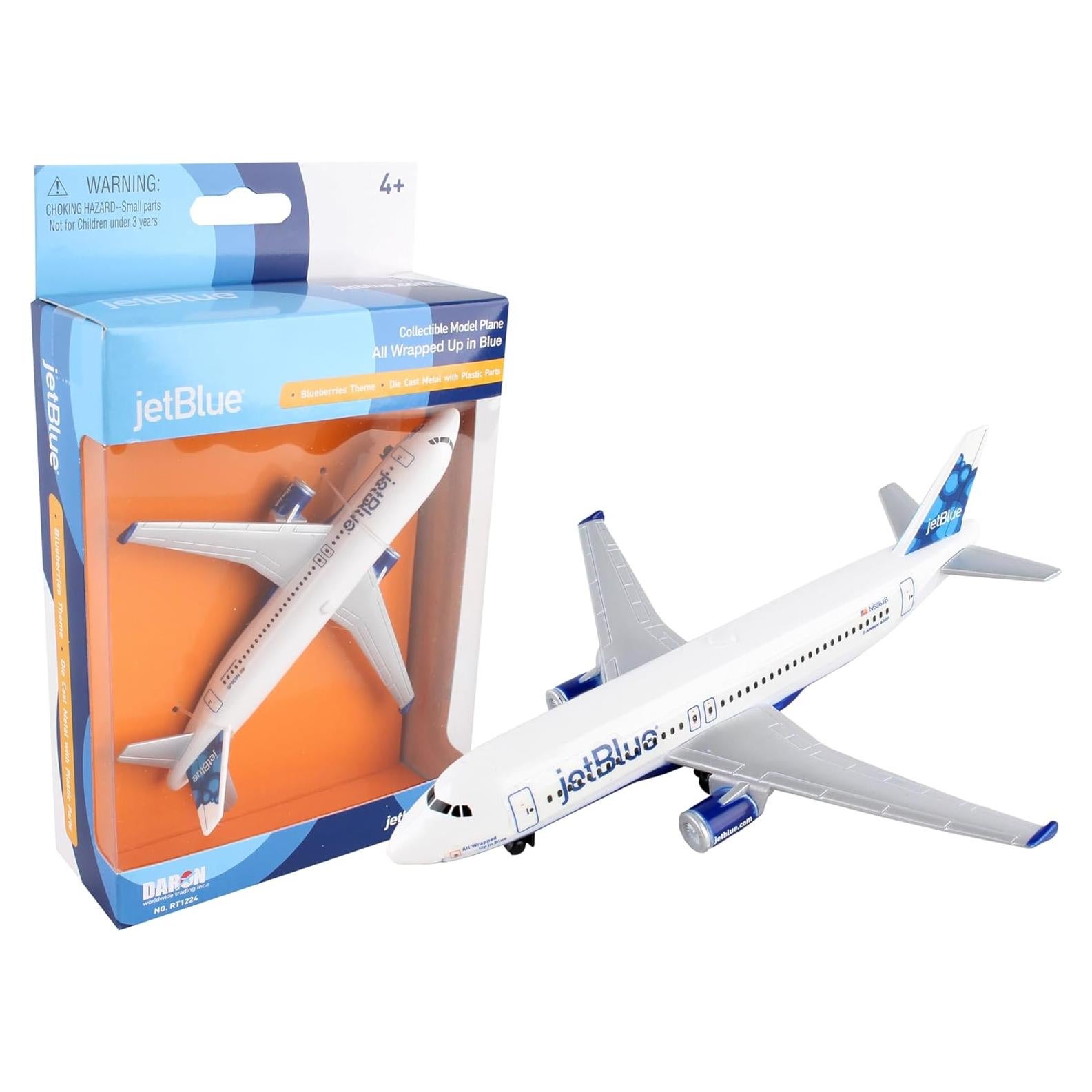 Avión de Juguete Daron JetBlue 14,61 cm Metal y Plástico