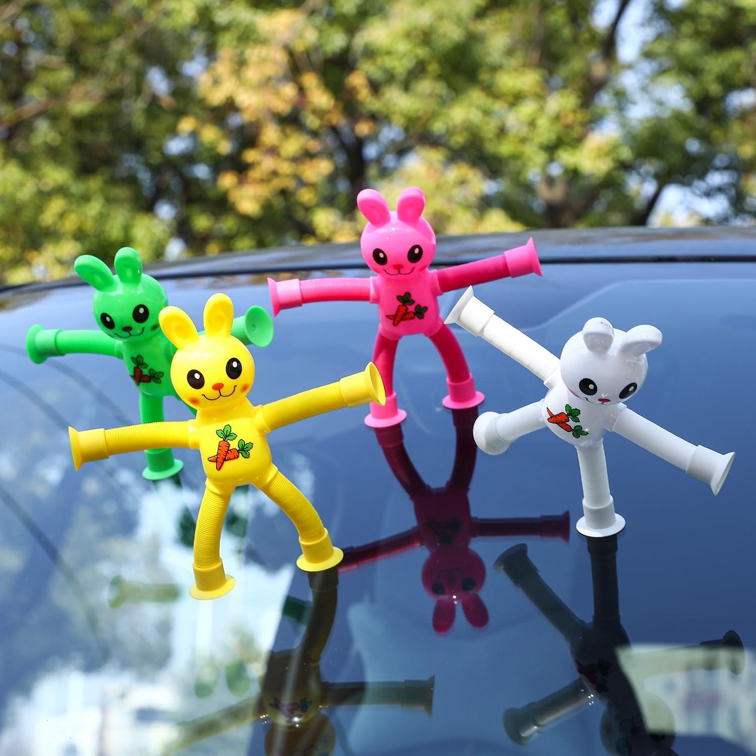 Limpskys Juguete Conejo 4 Pack con Ventosas 17cm